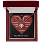 To My Soulmate Valentines Day Love Knot Necklace