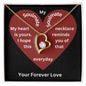 To My Soulmate Valentines Day Forever Love Necklace