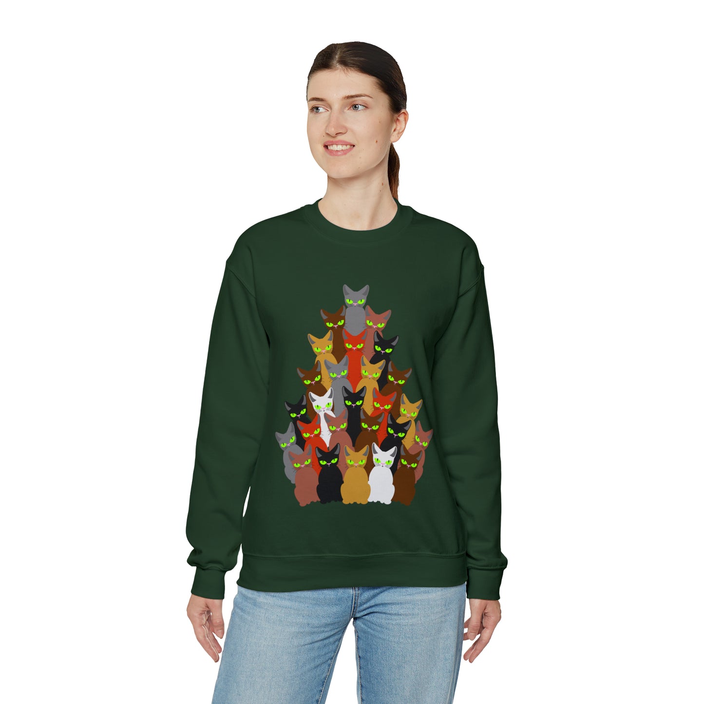 Unisex Heavy Blend™ Crewneck Christmas Ugly Sweatshirt12