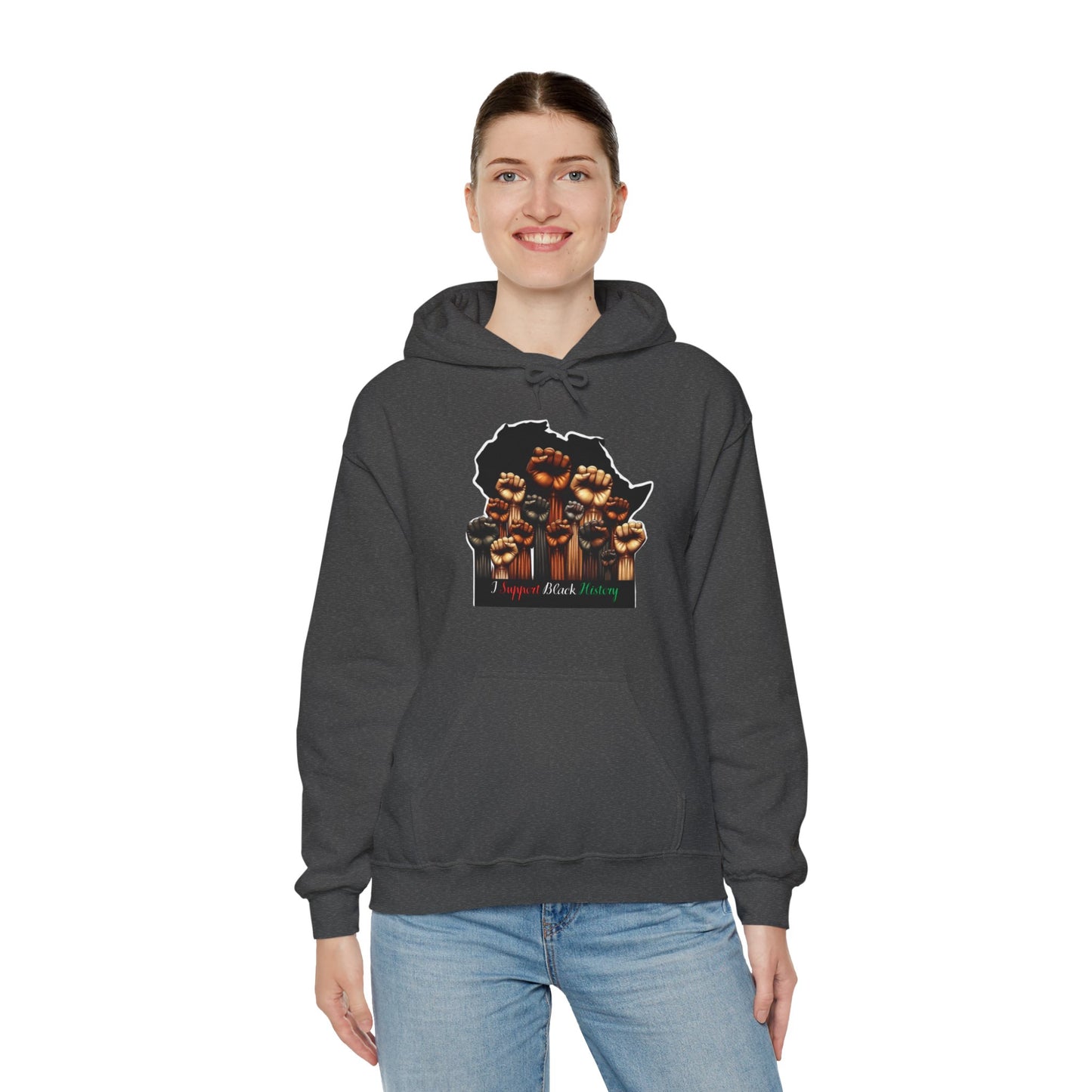 Black History Month I Support Black History Hooded Sweatshirt