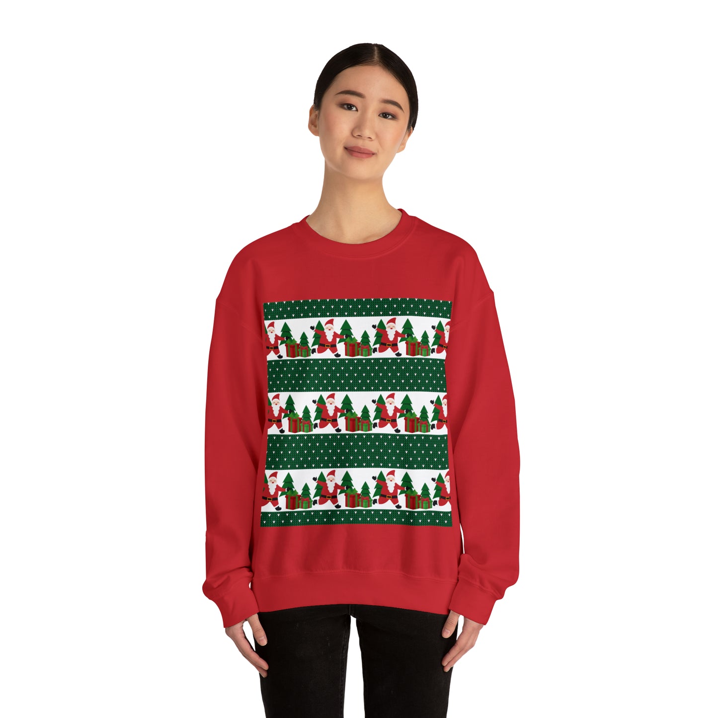 Unisex Heavy Blend™ Crewneck Christmas Ugly Sweatshirt21