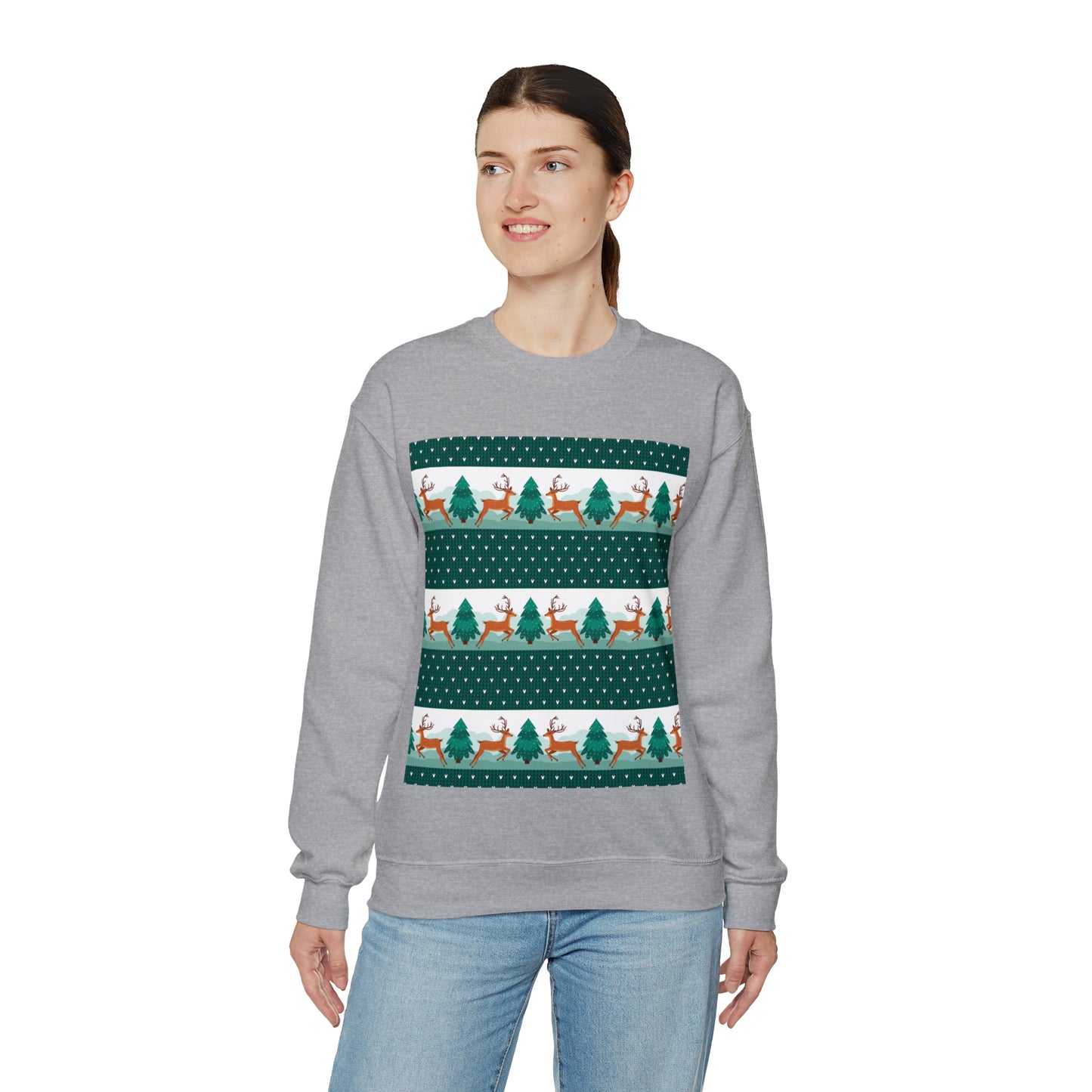 Unisex Heavy Blend™ Crewneck Christmas Ugly Sweatshirt3