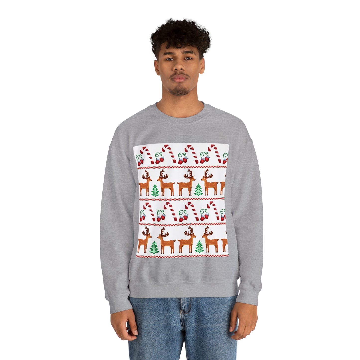 Unisex Heavy Blend™ Crewneck Christmas Ugly Sweatshirt24