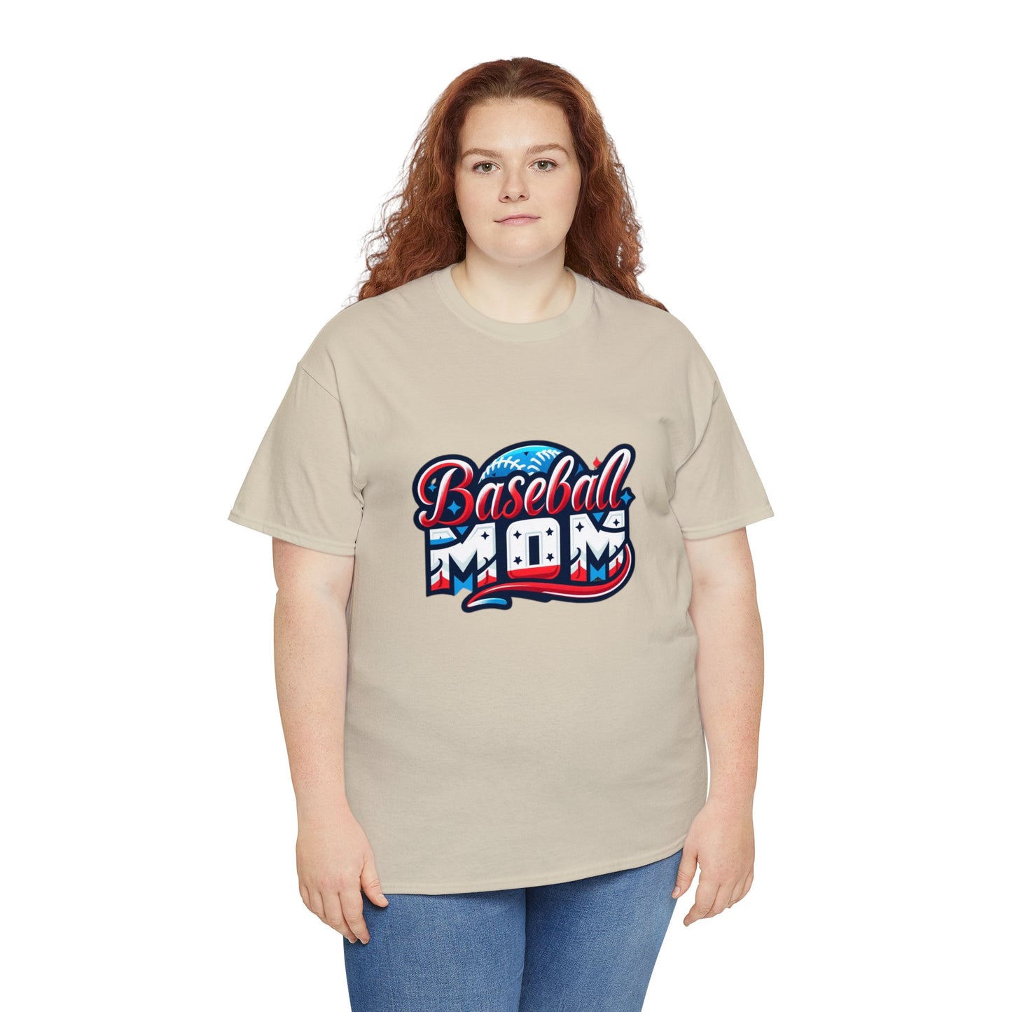 Baseball Mom Unisex Heavy Cotton Tshirt