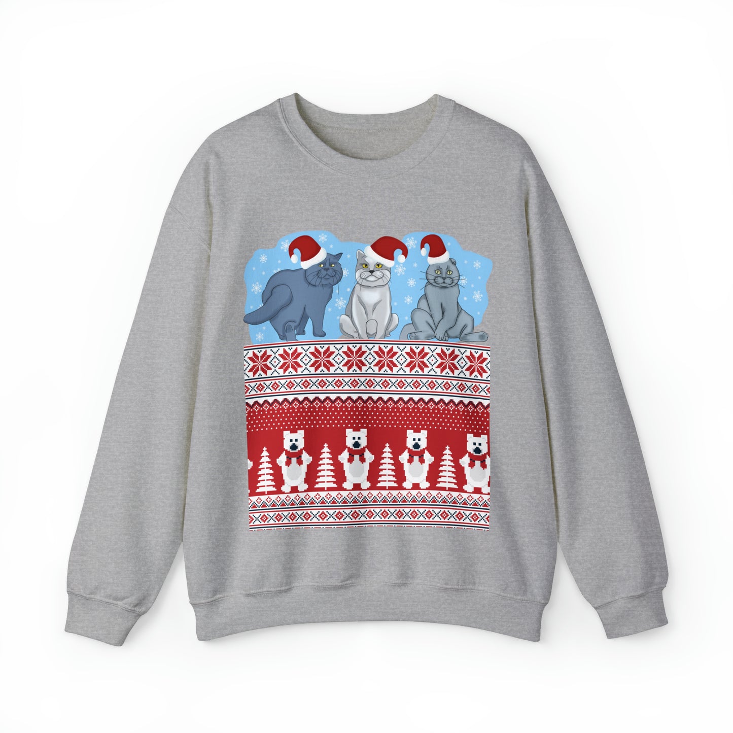 Unisex Heavy Blend™ Crewneck Christmas Ugly Sweatshirt15