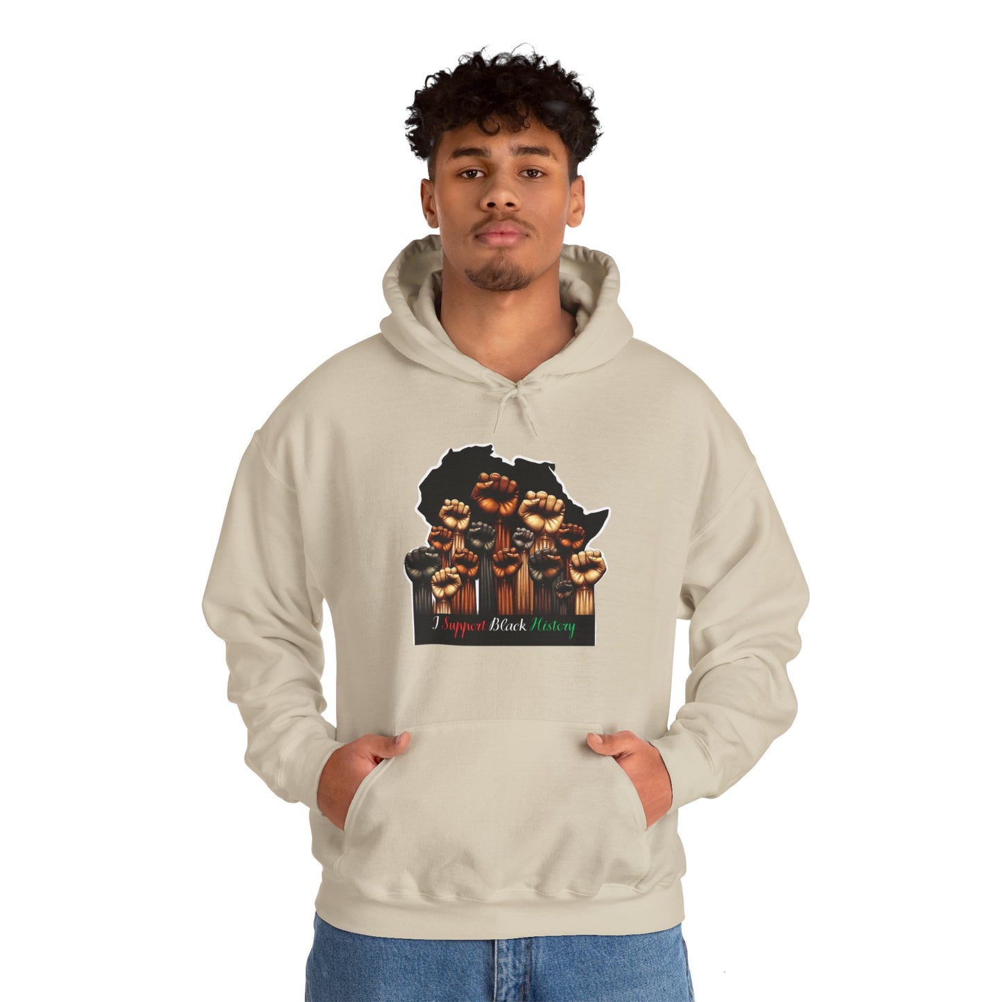 Black History Month I Support Black History Hooded Sweatshirt