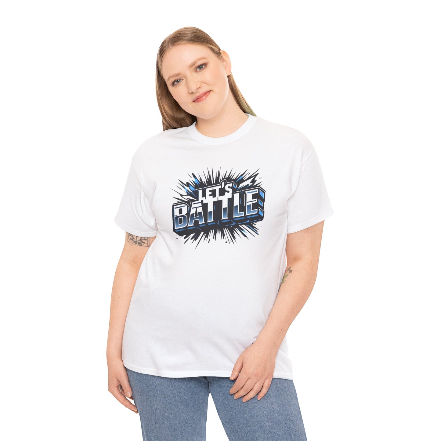 Heavy Cotton Tshirt for Male and Female Lets Battle