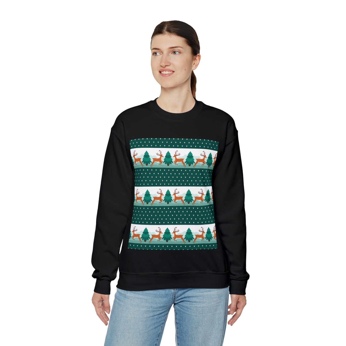 Unisex Heavy Blend™ Crewneck Christmas Ugly Sweatshirt3