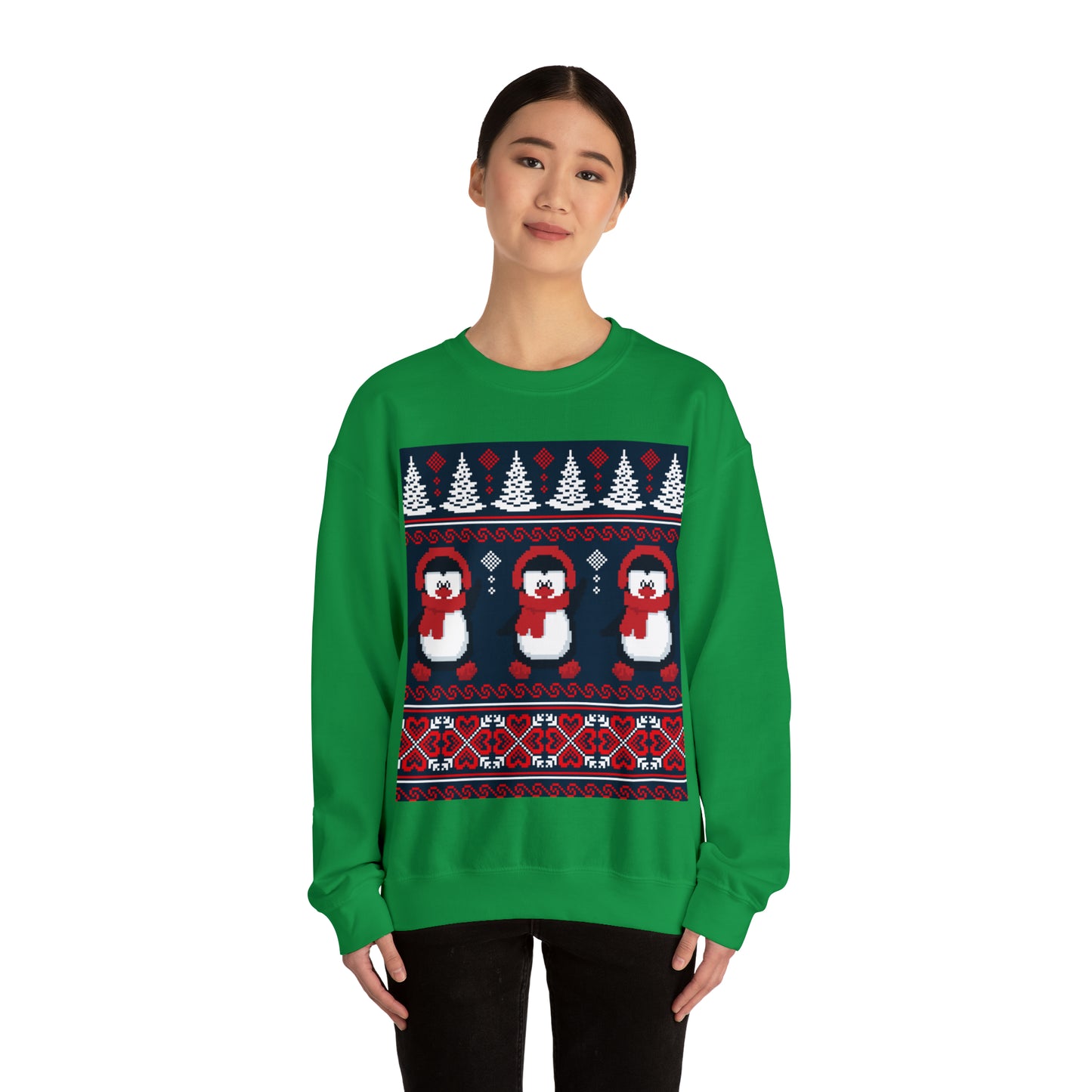 Unisex Heavy Blend™ Crewneck Christmas Ugly Sweatshirt16