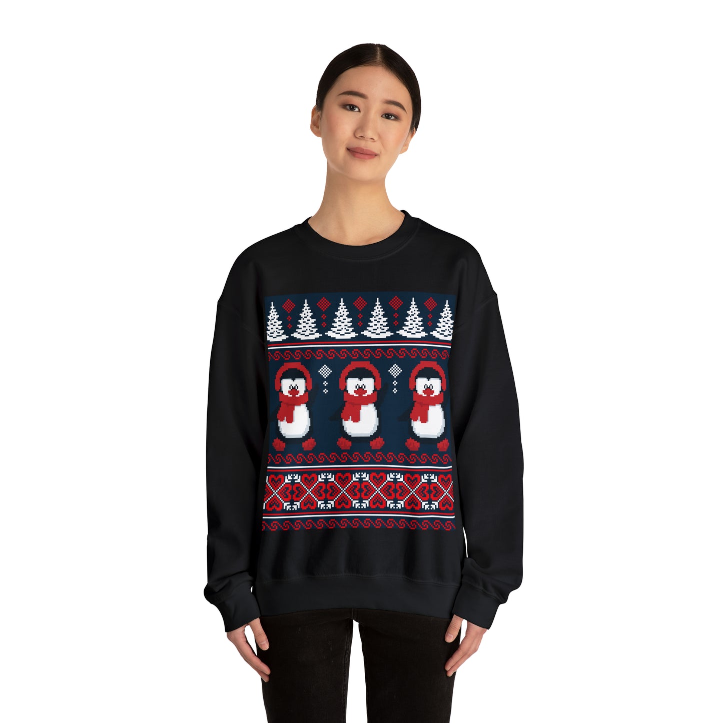 Unisex Heavy Blend™ Crewneck Christmas Ugly Sweatshirt16