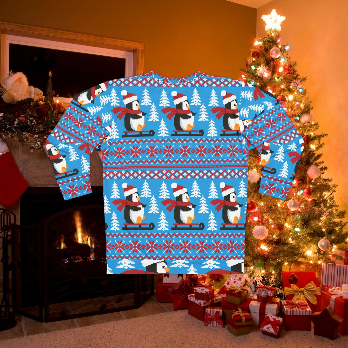 Christmas Ugly Sweater All Over Print Unisex Sweatshirt 5