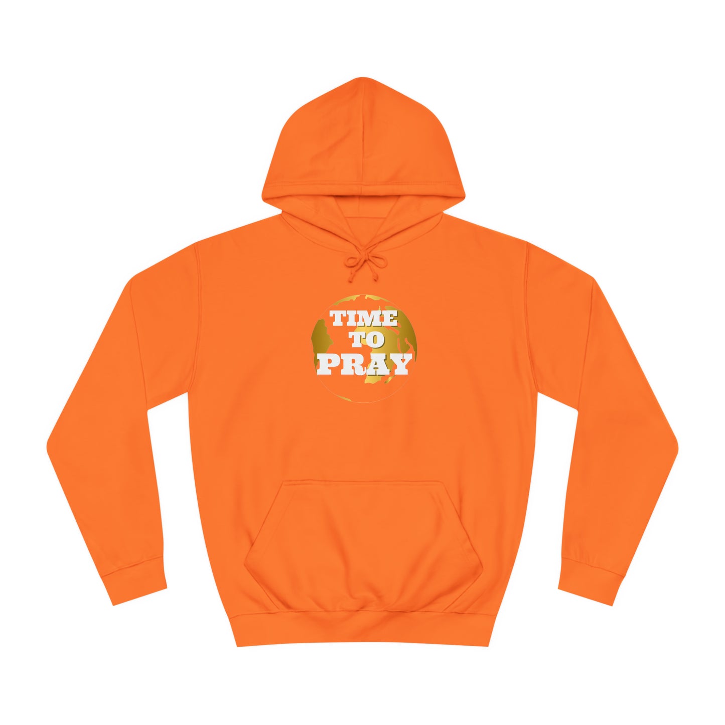 Unisex College Hoodie Time to Pray for Peace Design