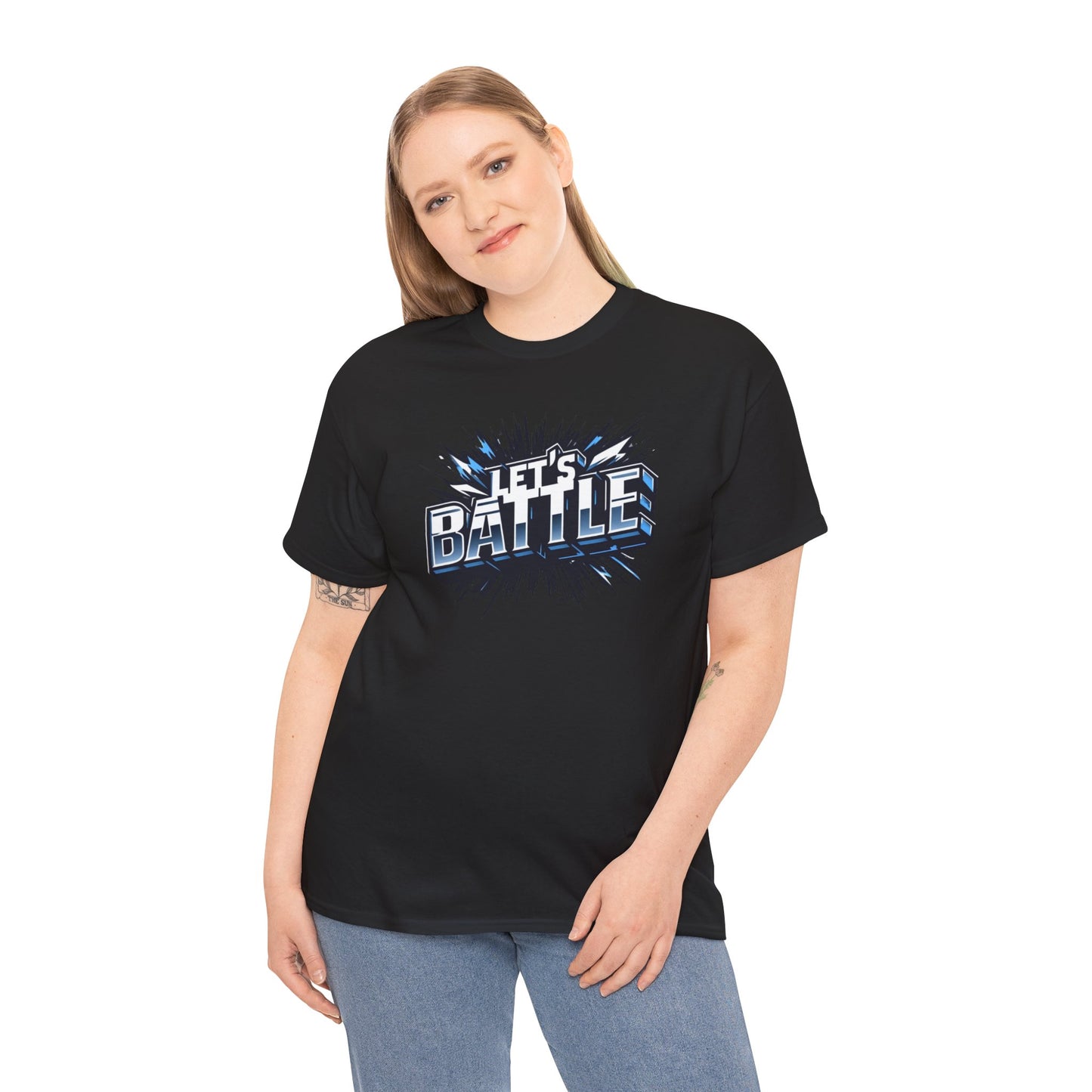 Heavy Cotton Tshirt for Male and Female Lets Battle