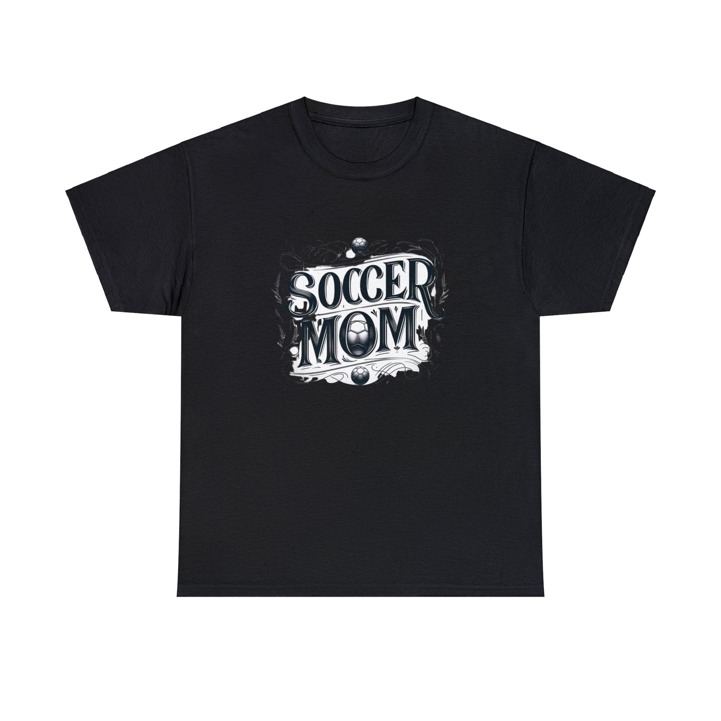 Soccer Mom Black Design Unisex Heavy Cotton Tee