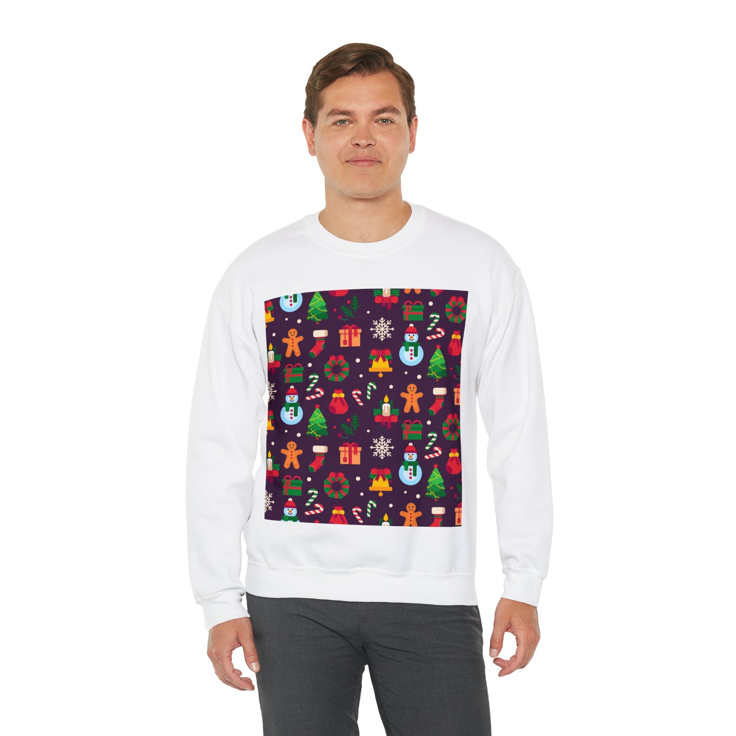 Unisex Heavy Blend™ Crewneck Christmas Ugly Sweatshirt10