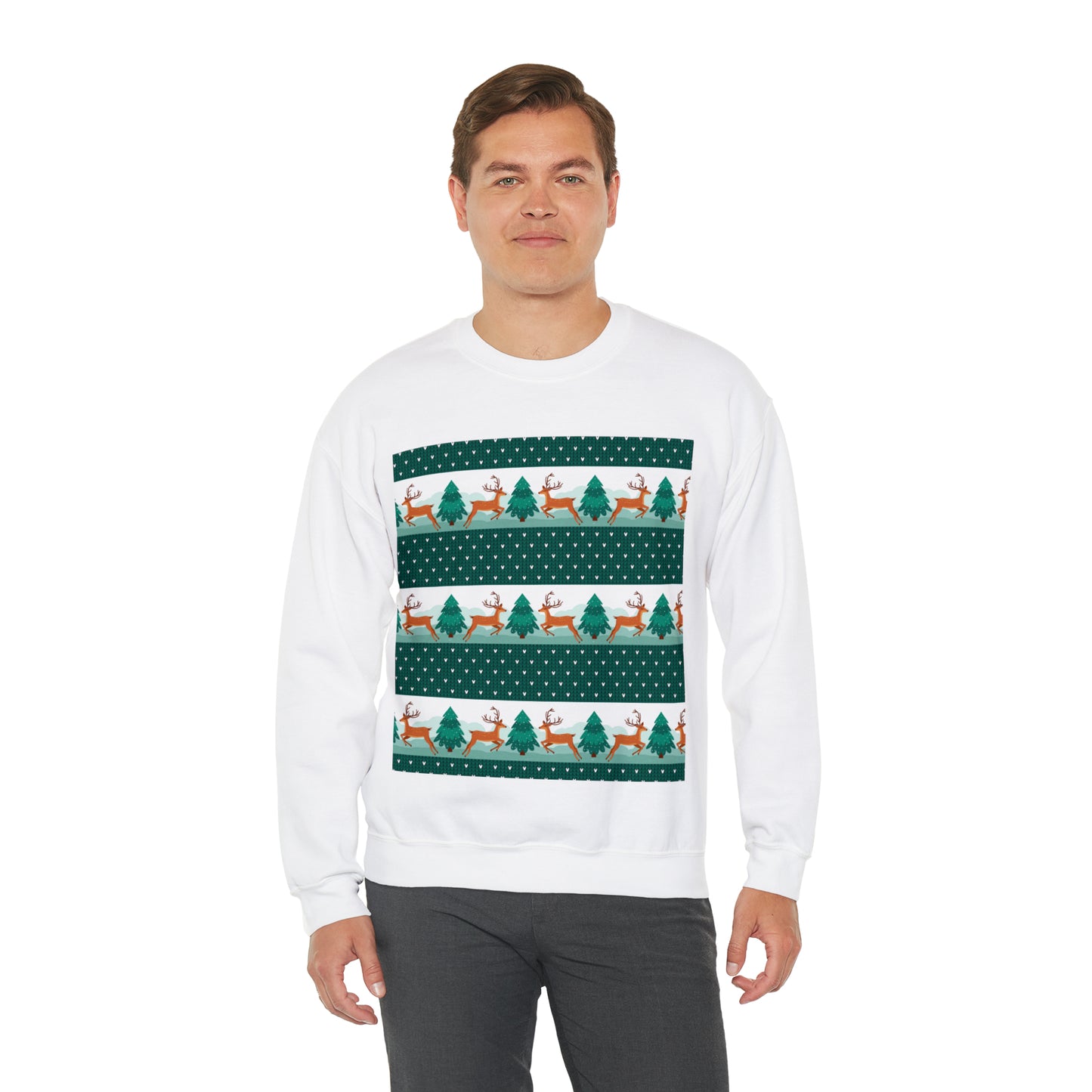 Unisex Heavy Blend™ Crewneck Christmas Ugly Sweatshirt3