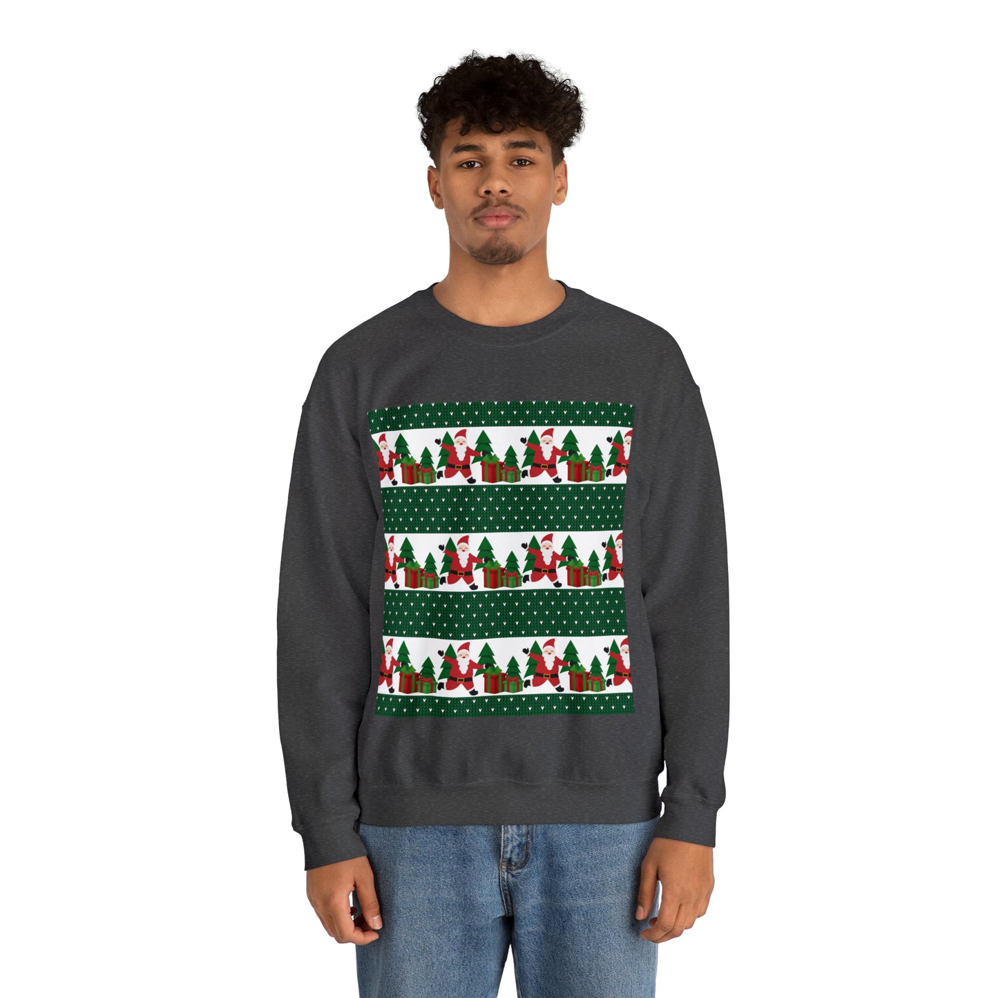 Unisex Heavy Blend™ Crewneck Christmas Ugly Sweatshirt21