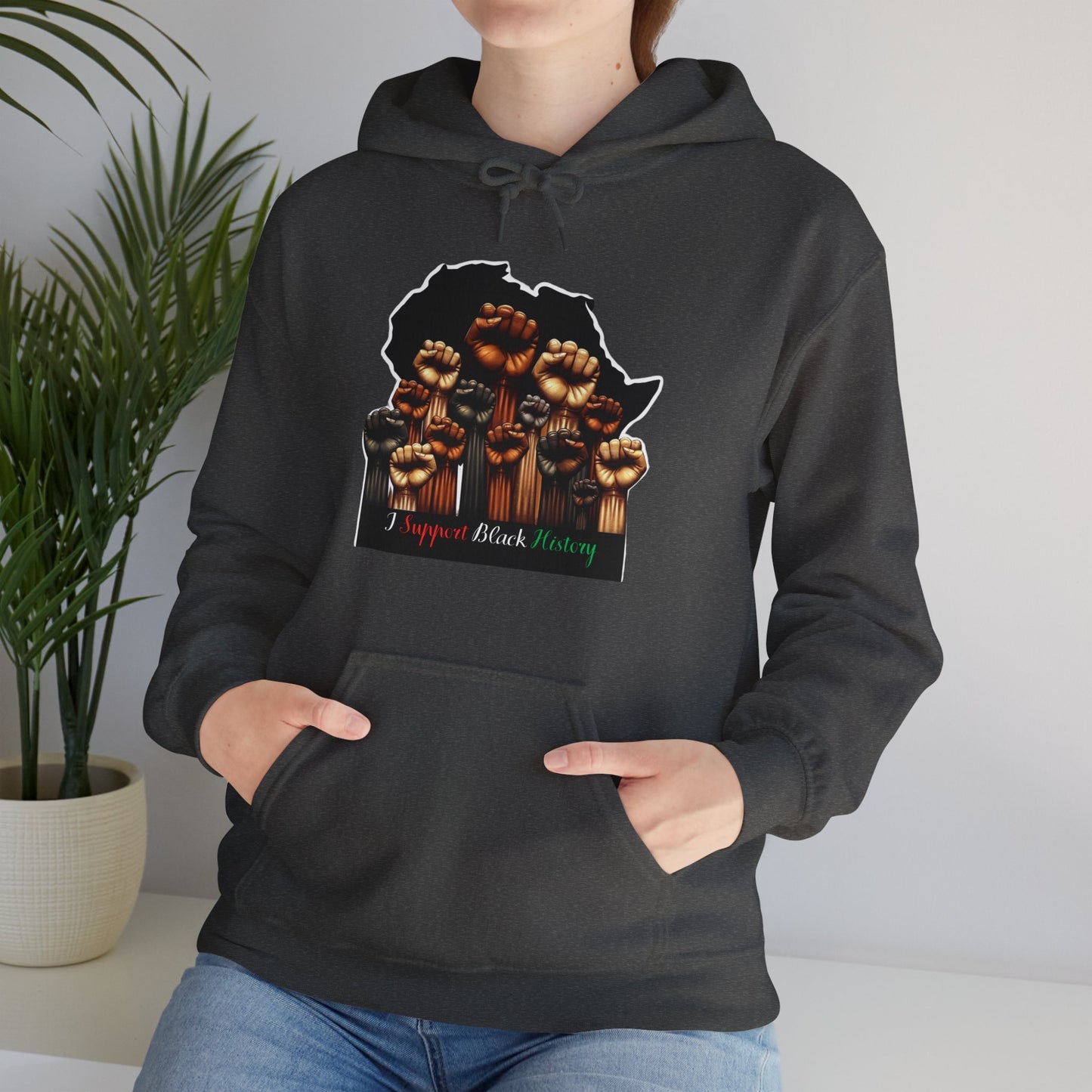 Black History Month I Support Black History Hooded Sweatshirt