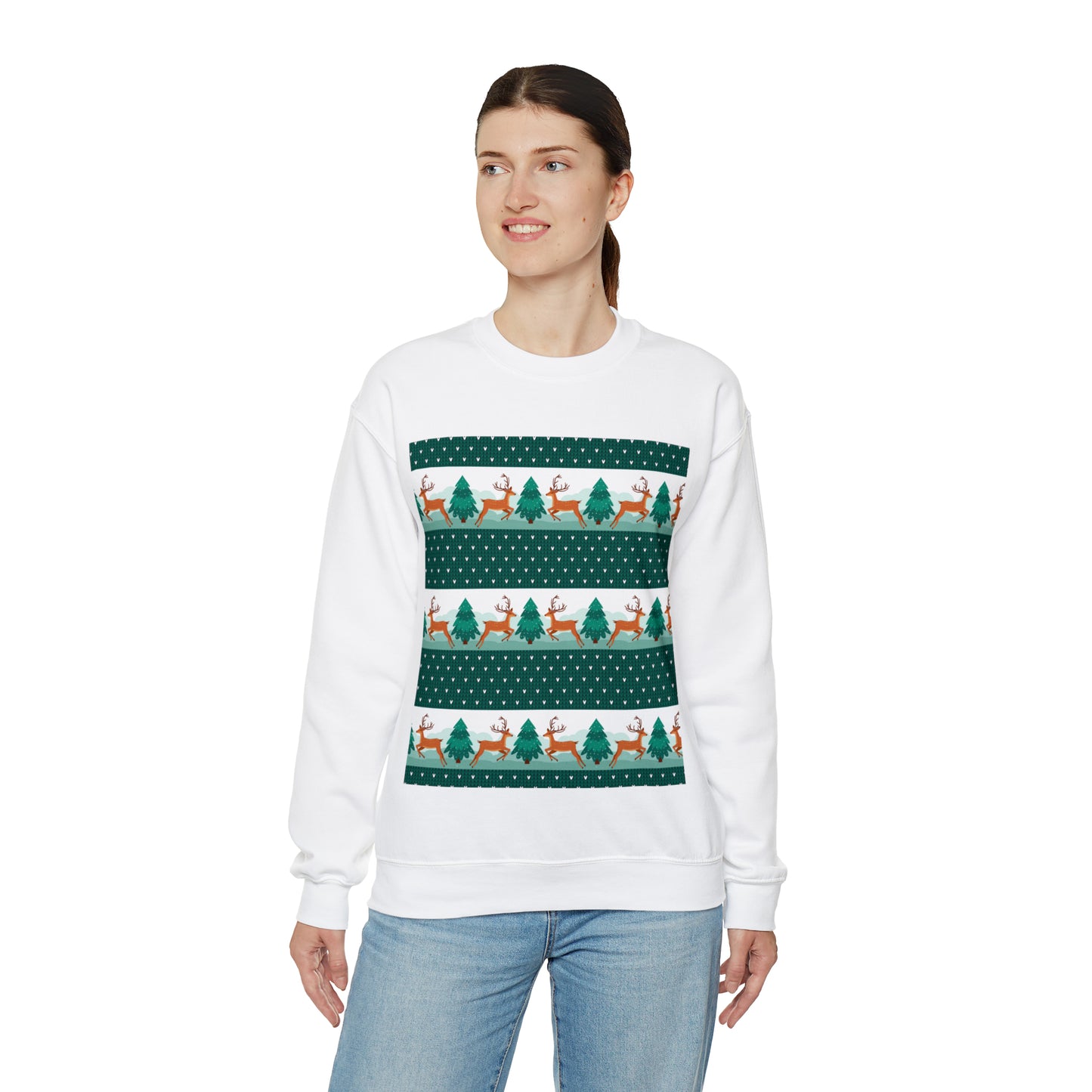 Unisex Heavy Blend™ Crewneck Christmas Ugly Sweatshirt3