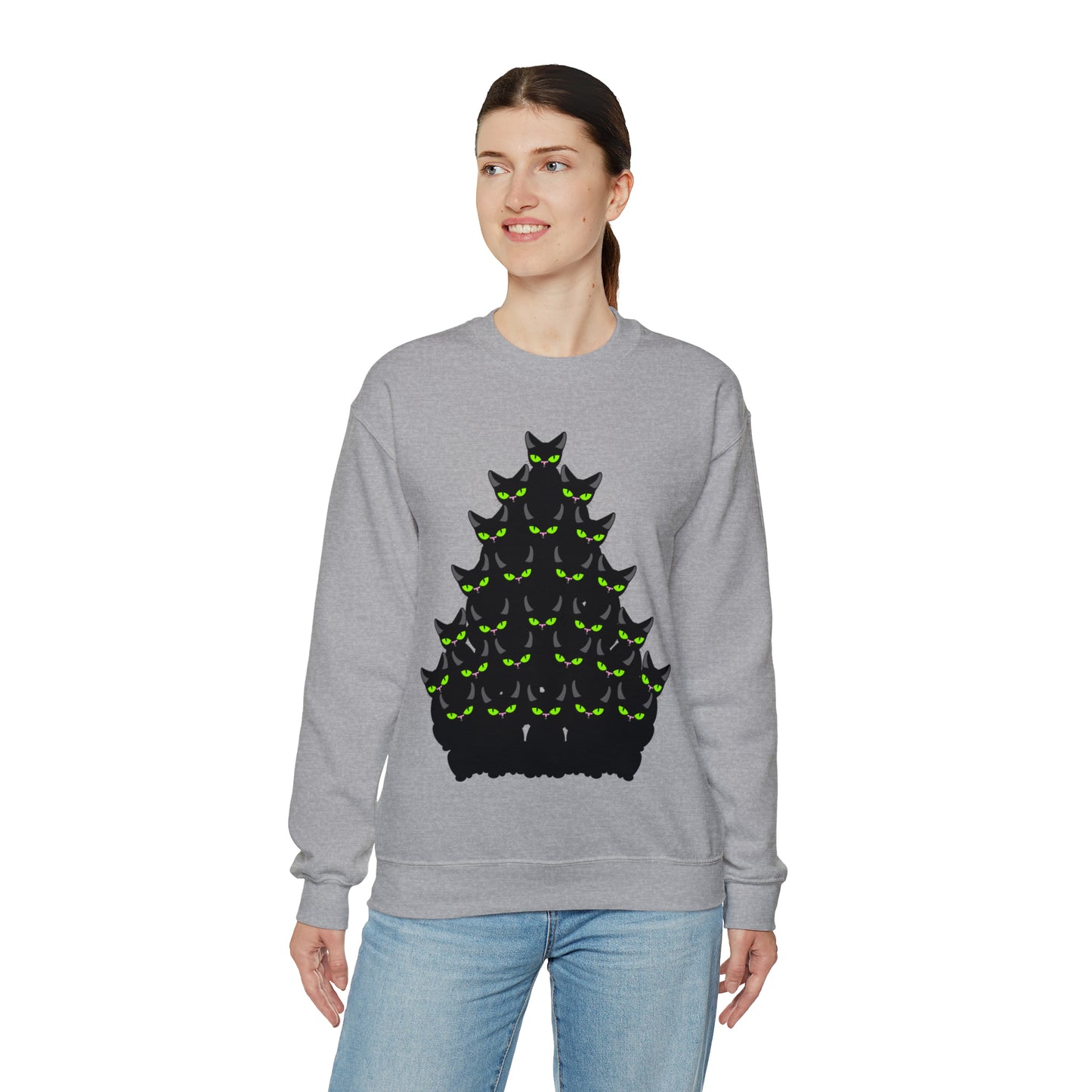 Unisex Heavy Blend™ Crewneck Christmas Ugly Sweatshirt13