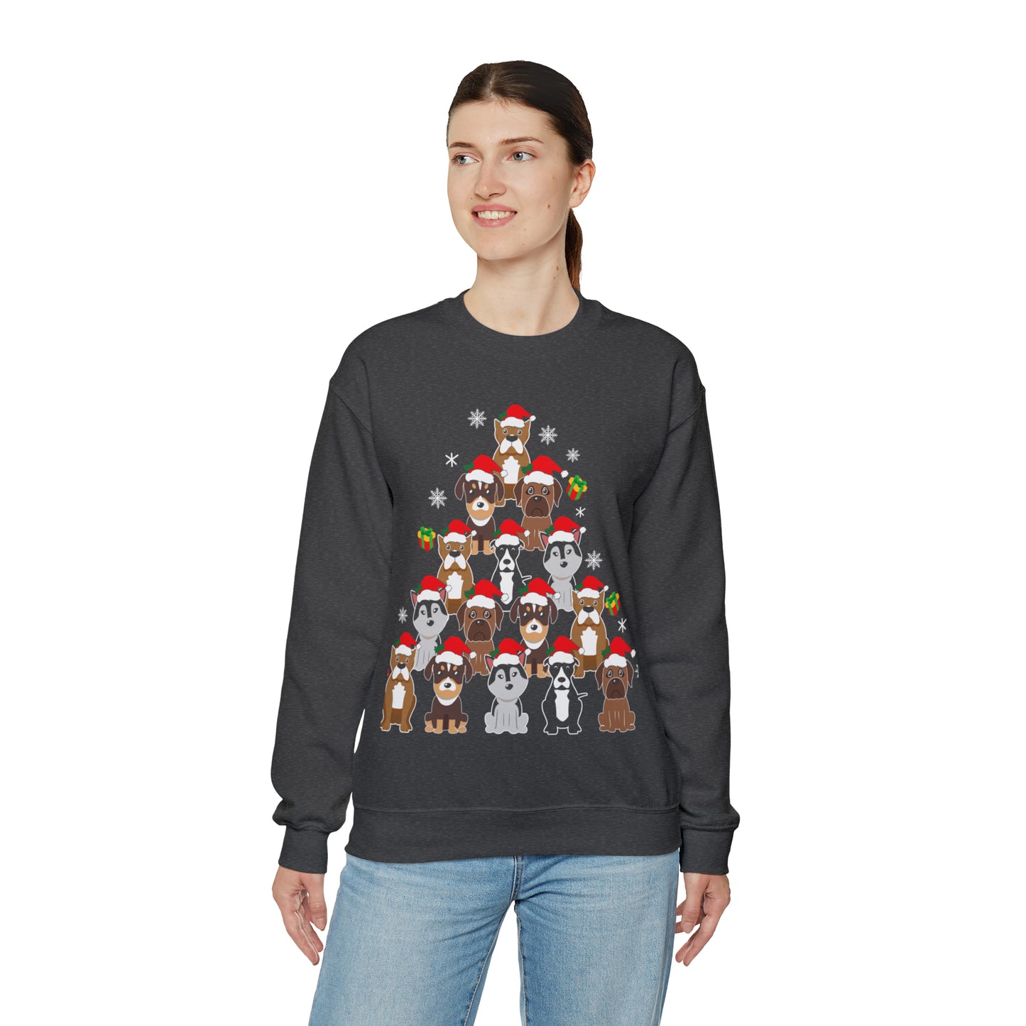 Unisex Heavy Blend™ Crewneck Christmas Ugly Sweatshirt8