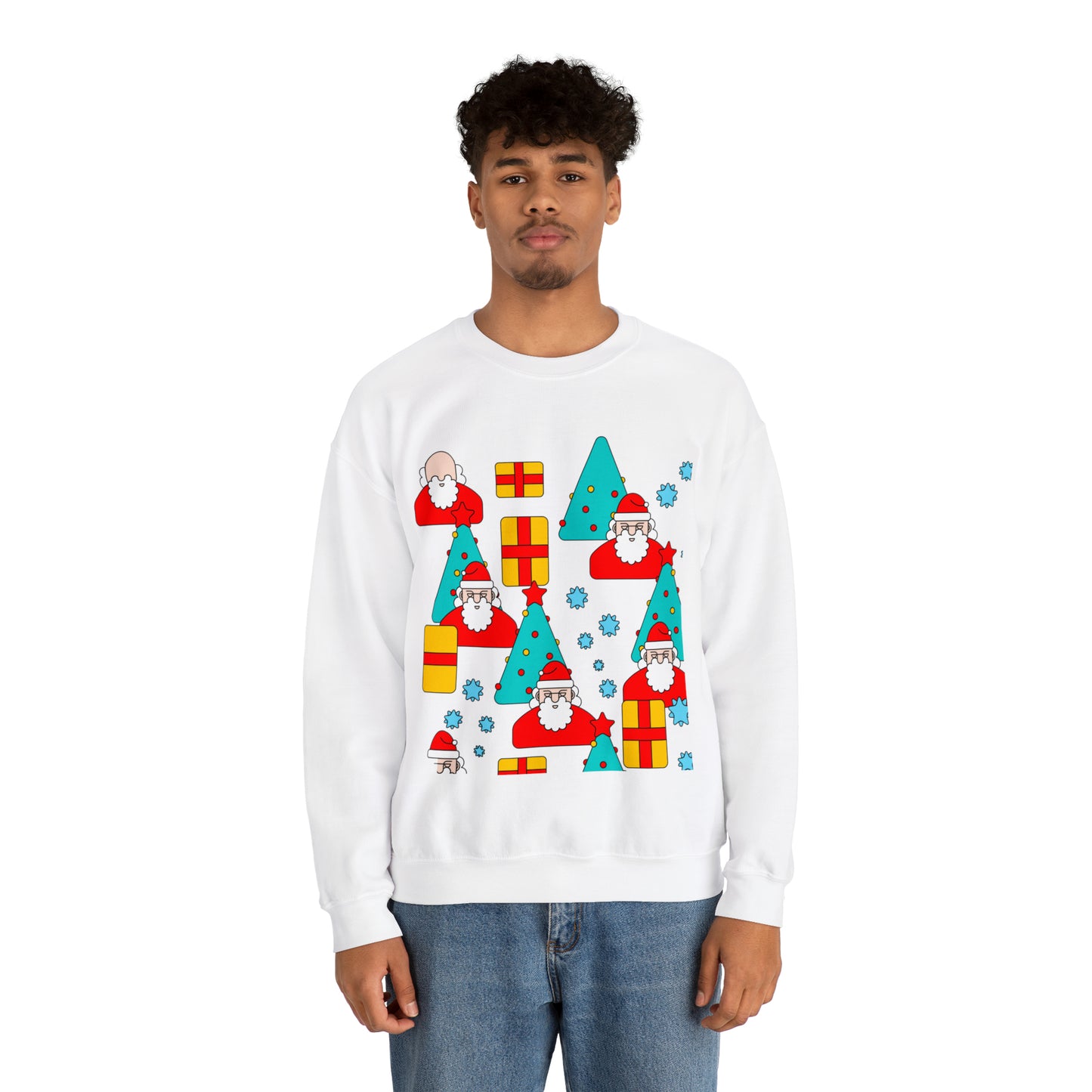 Unisex Heavy Blend™ Crewneck Christmas Ugly Sweatshirt20