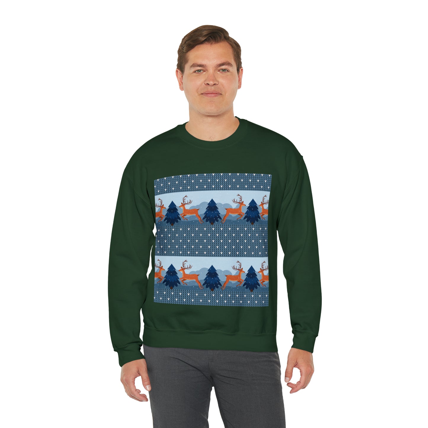 Unisex Heavy Blend™ Crewneck Christmas Ugly Sweatshirt22