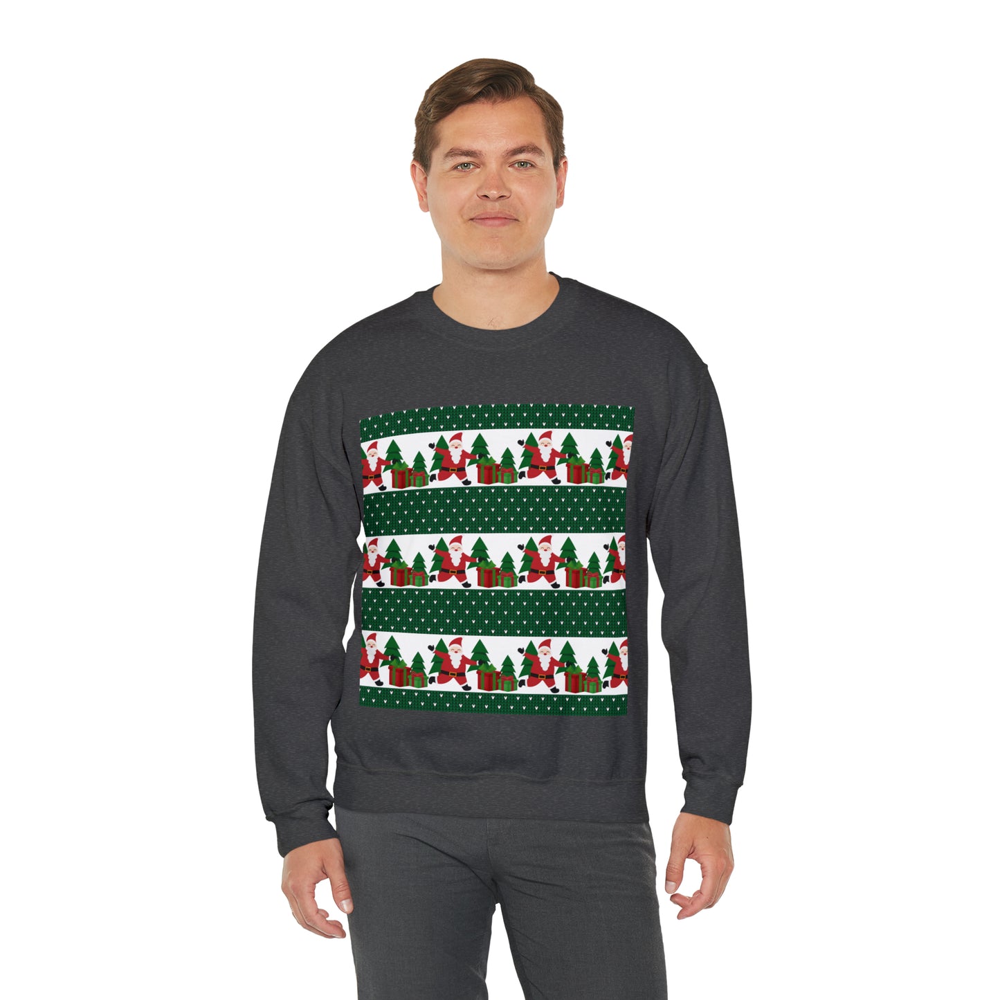 Unisex Heavy Blend™ Crewneck Christmas Ugly Sweatshirt21