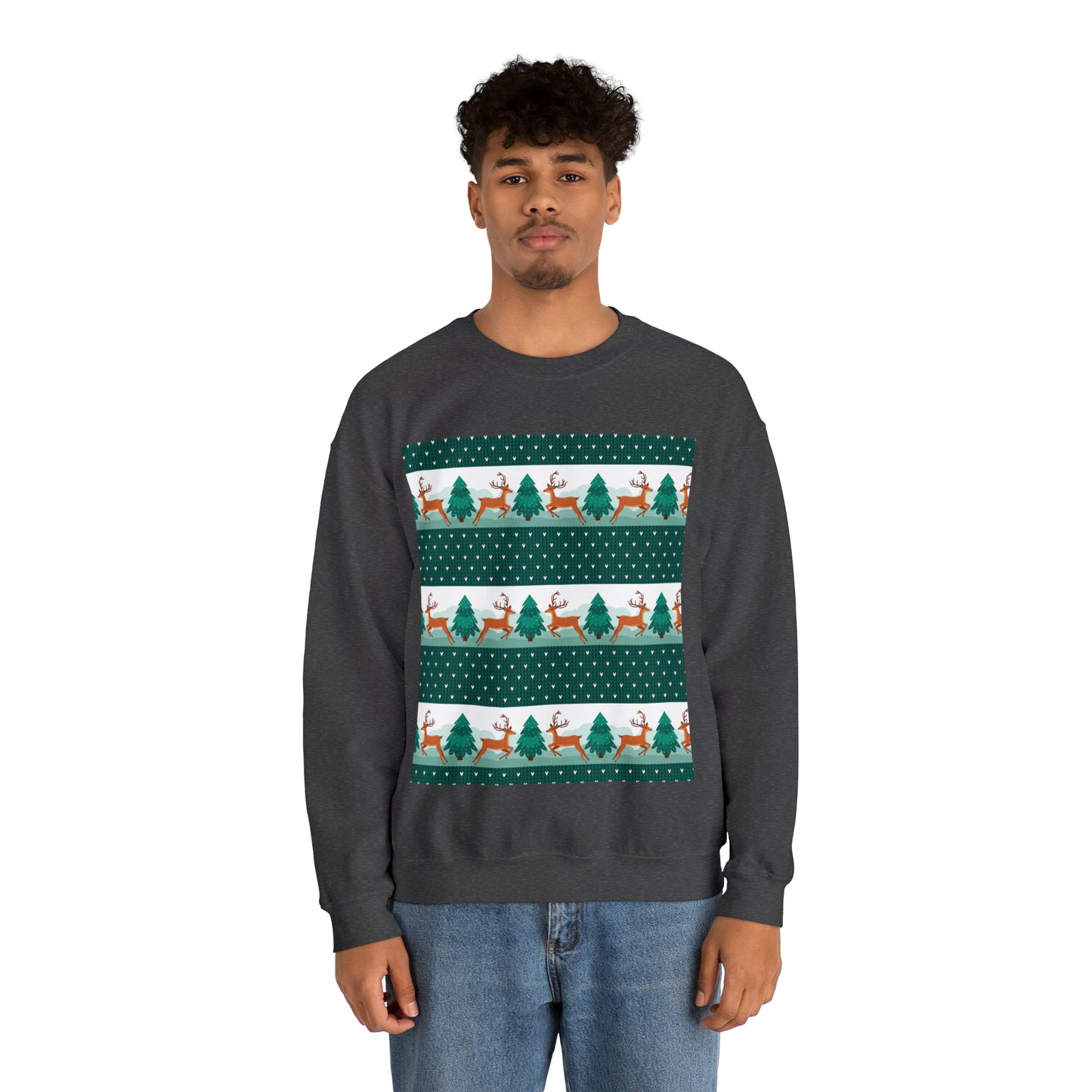 Unisex Heavy Blend™ Crewneck Christmas Ugly Sweatshirt3