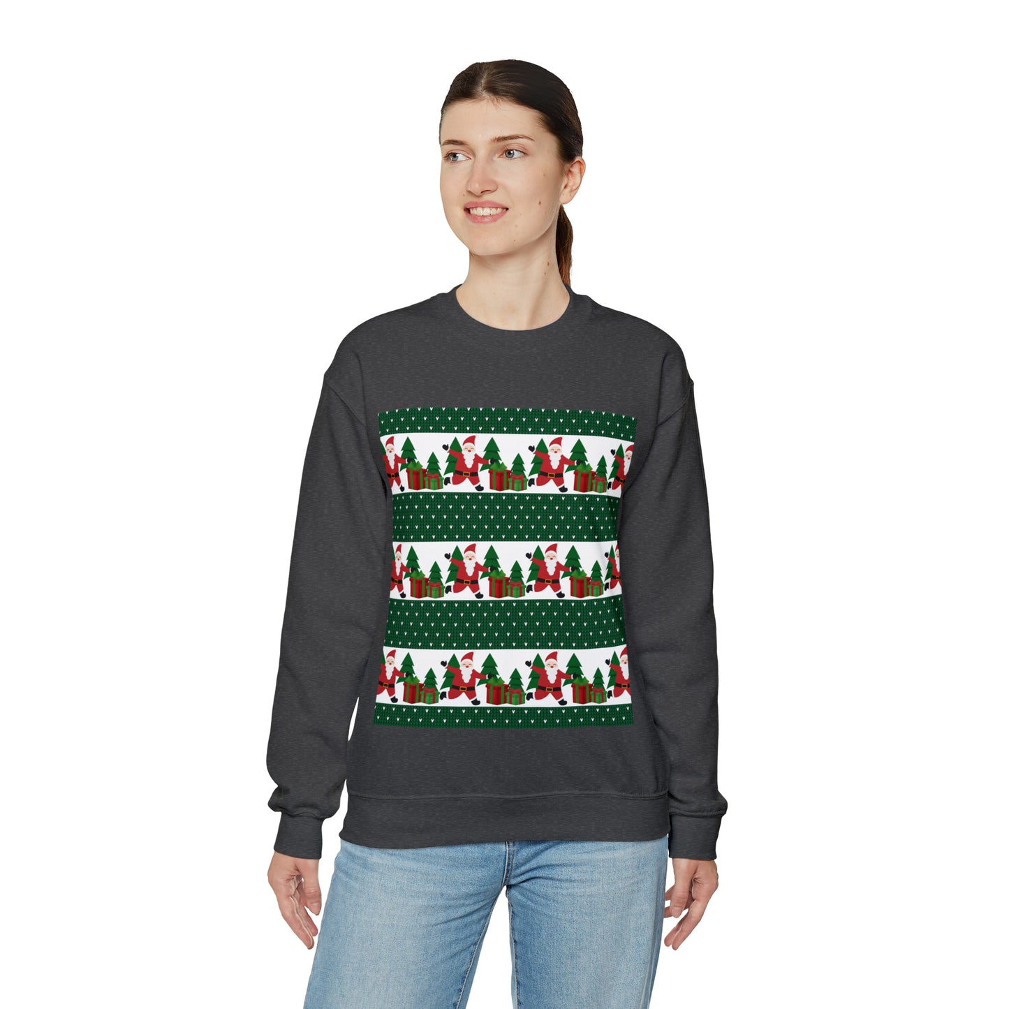 Unisex Heavy Blend™ Crewneck Christmas Ugly Sweatshirt21