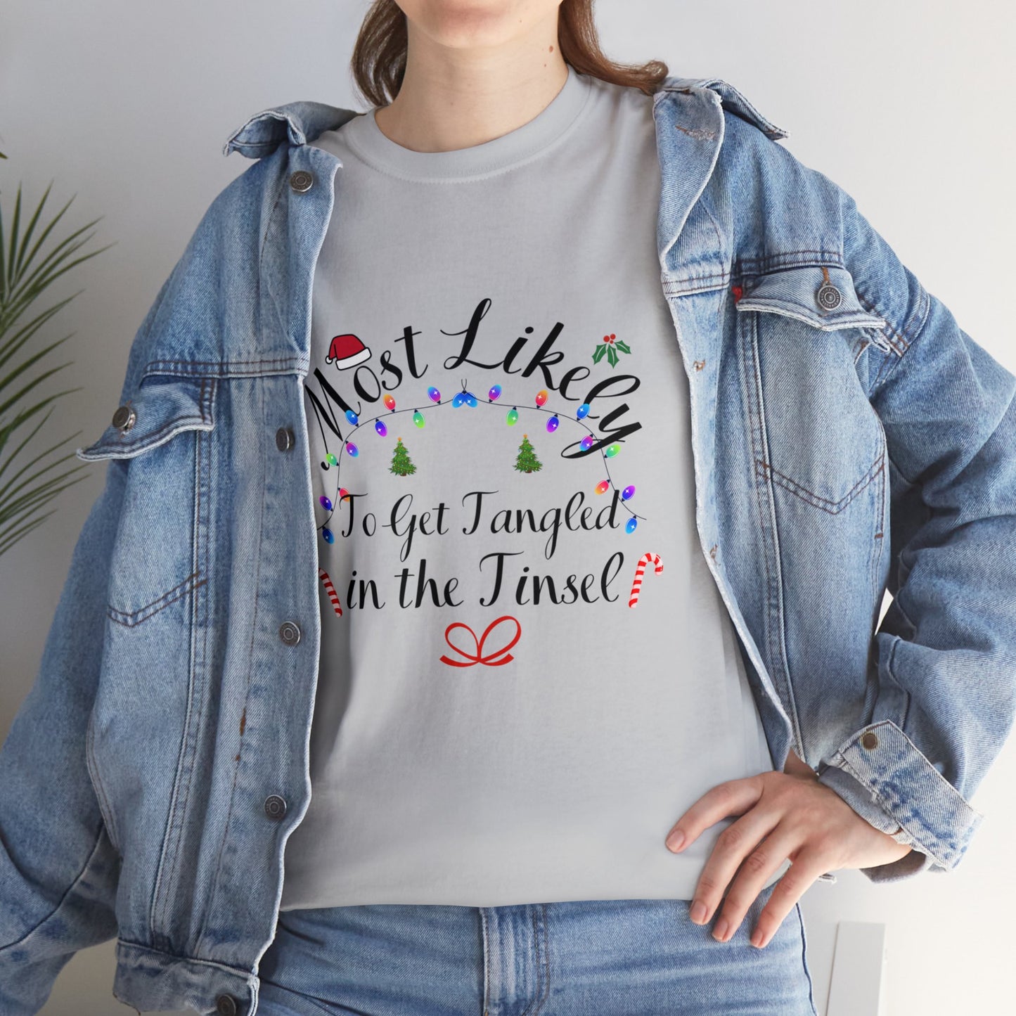 Christmas Ugly Tees Unisex Heavy Cotton Tee in the Tinsel