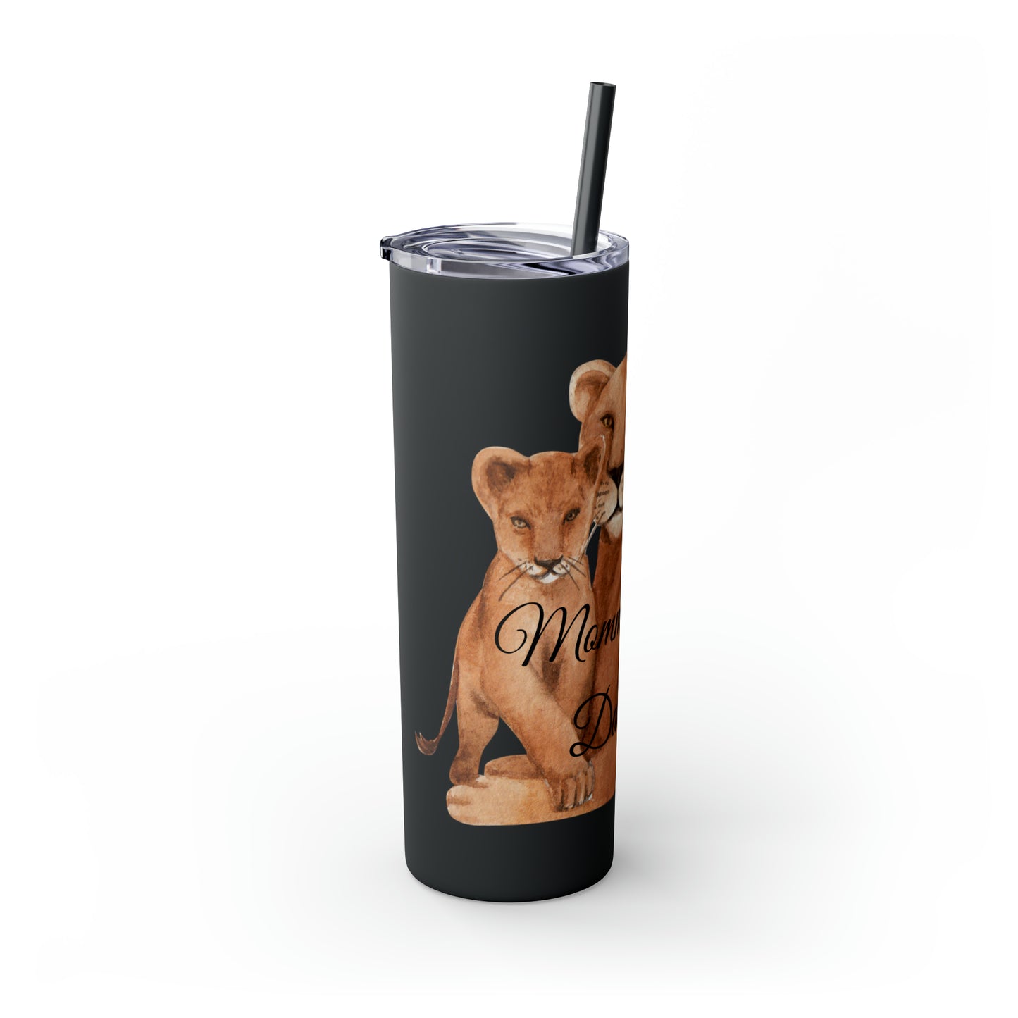 Skinny Tumbler with Straw 20oz - Lion