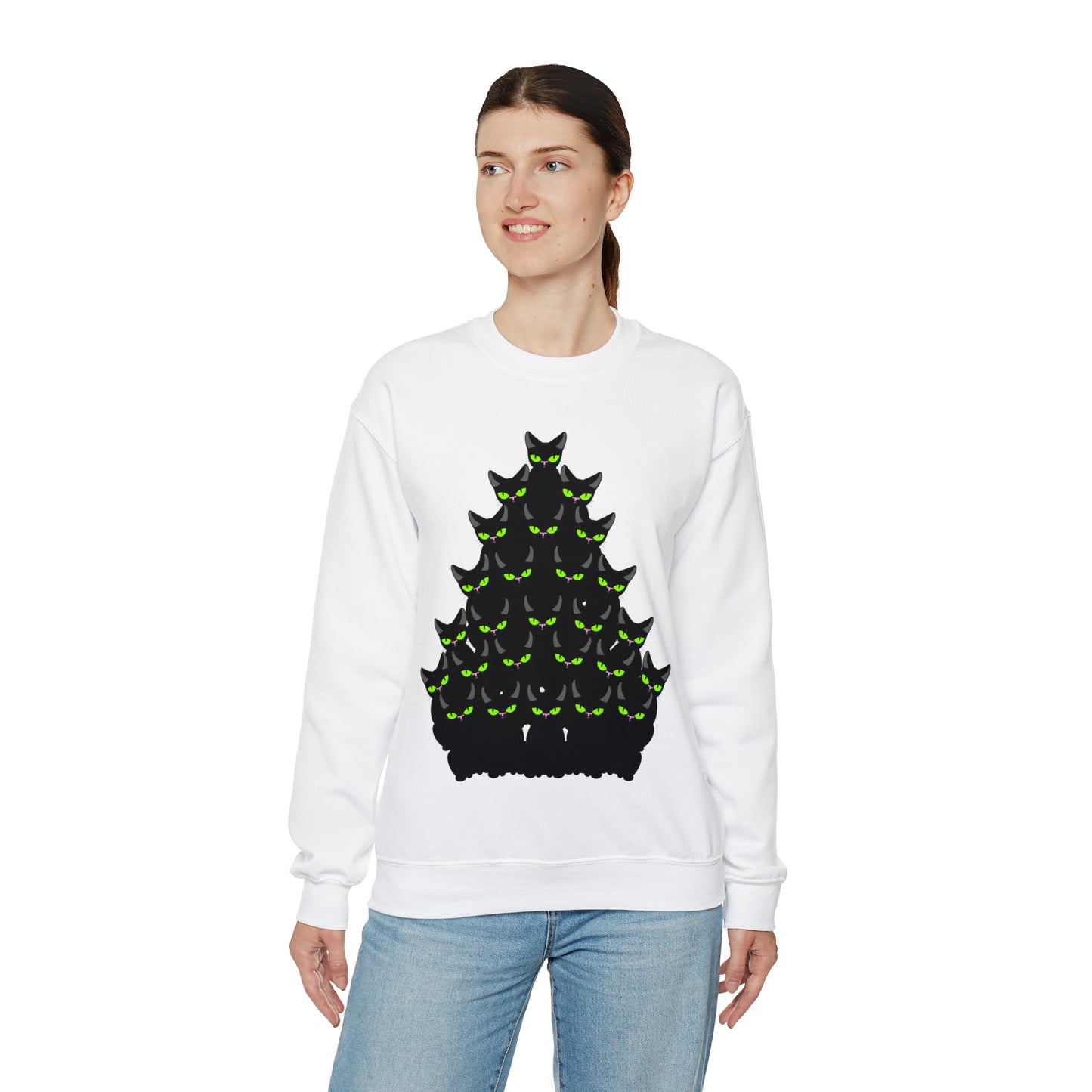 Unisex Heavy Blend™ Crewneck Christmas Ugly Sweatshirt13