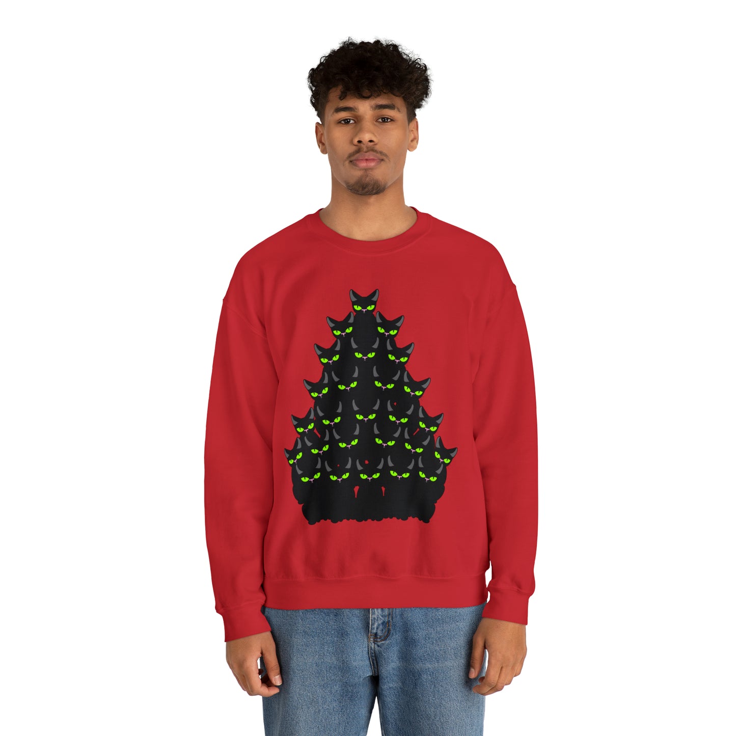 Unisex Heavy Blend™ Crewneck Christmas Ugly Sweatshirt13