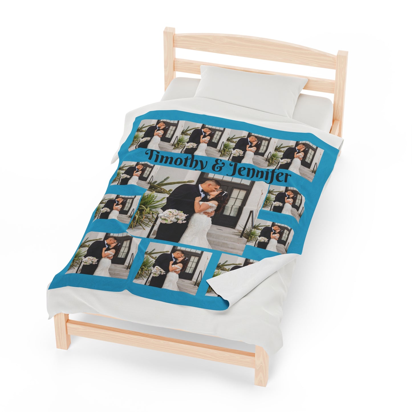 Personalize Photo Blanket with Your Own Theme Wedding Blanket First Date Blanket Anniversary Blanket