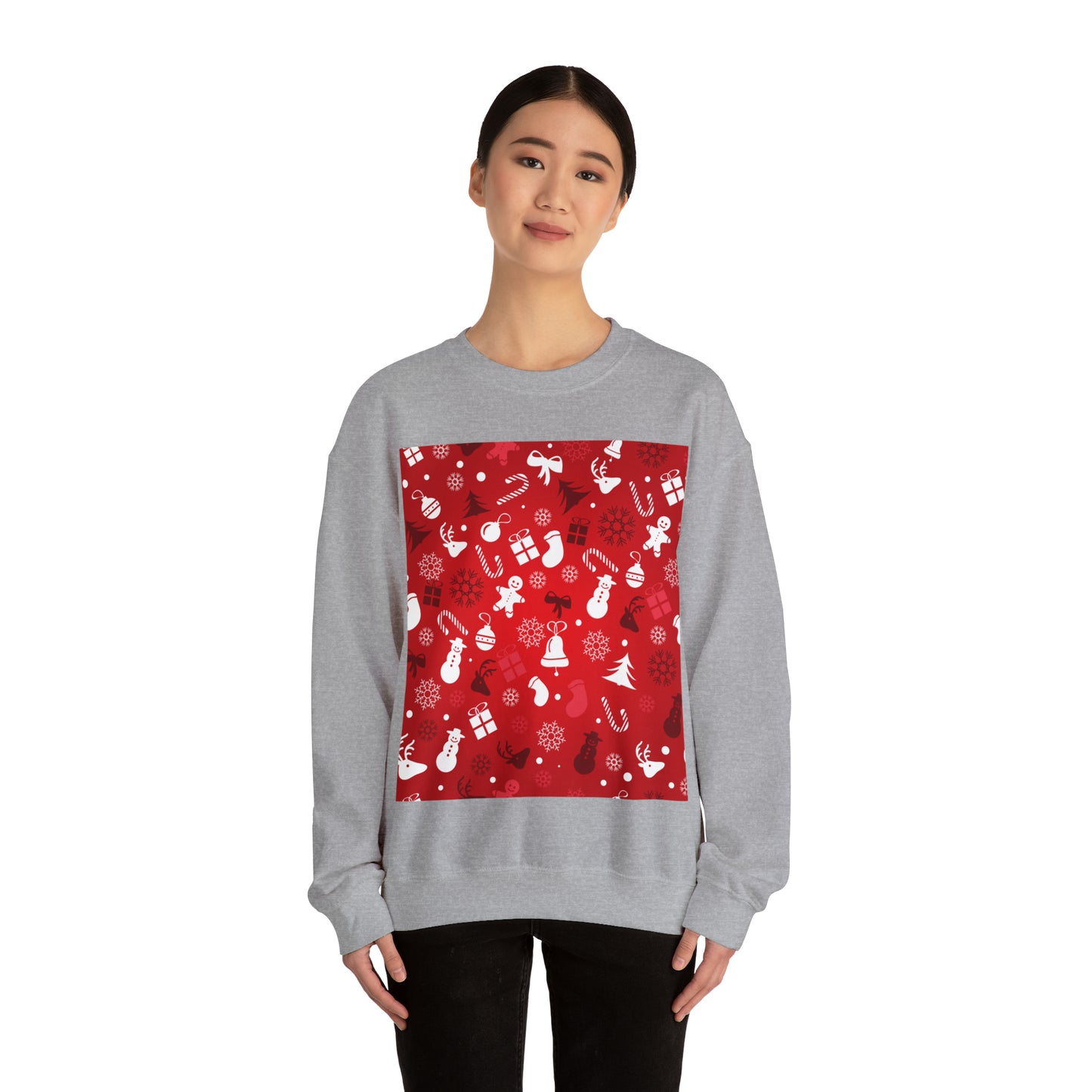 Unisex Heavy Blend™ Crewneck Christmas Ugly Sweatshirt4