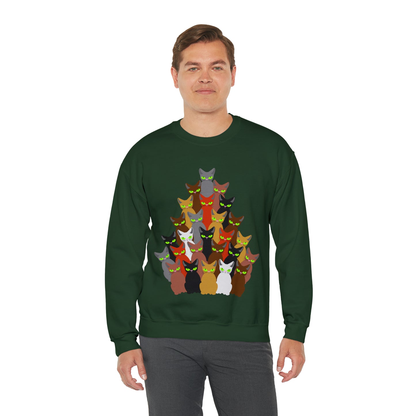 Unisex Heavy Blend™ Crewneck Christmas Ugly Sweatshirt12