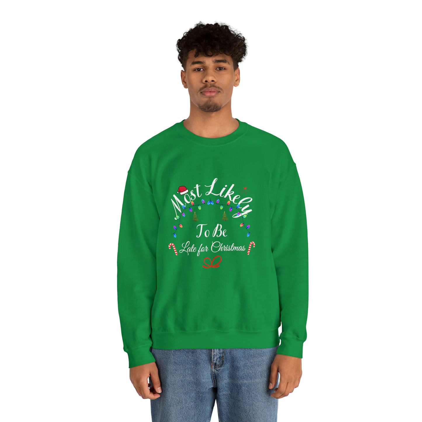 Most Likely to be Late for Christmas Ugly Sweater