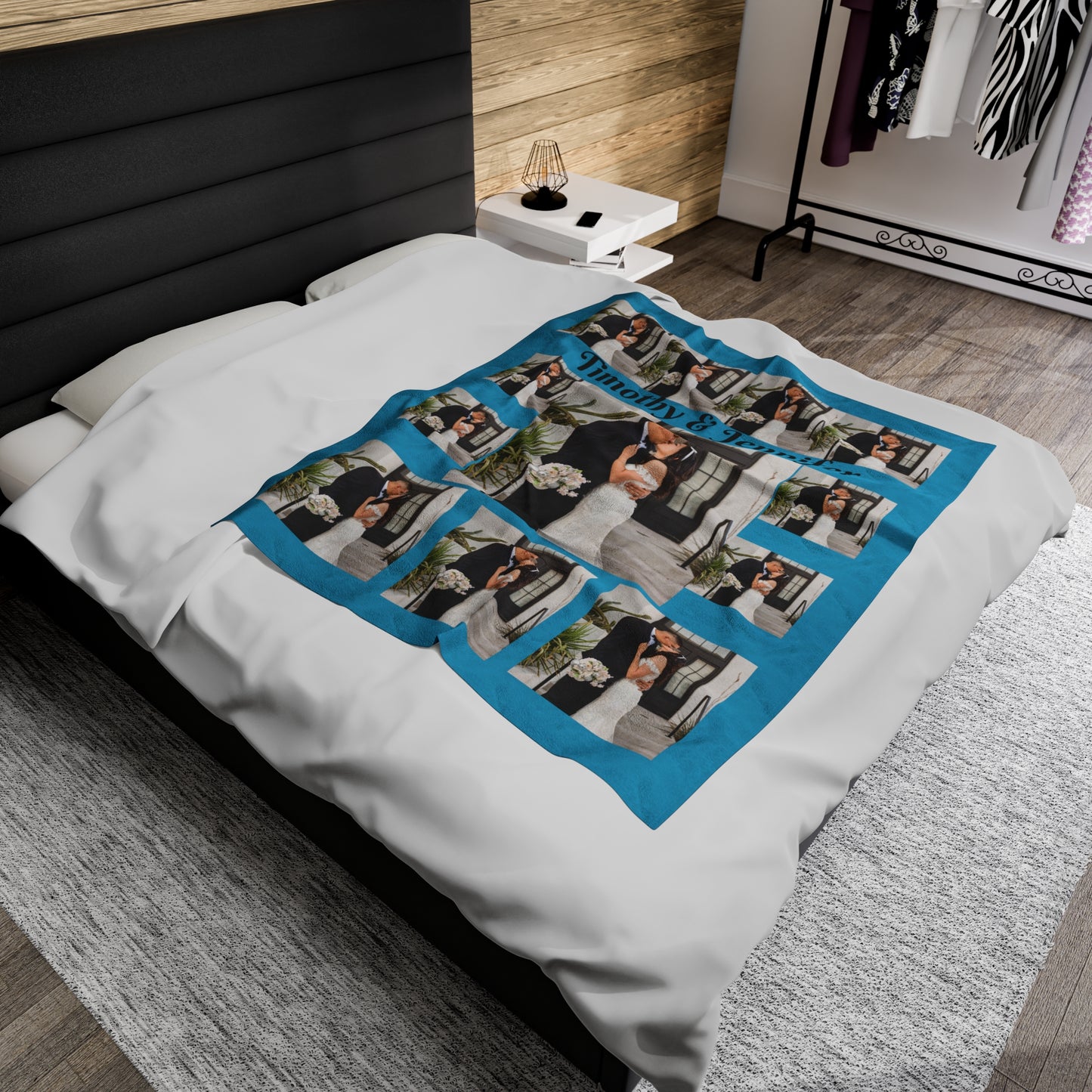 Personalize Photo Blanket with Your Own Theme Wedding Blanket First Date Blanket Anniversary Blanket