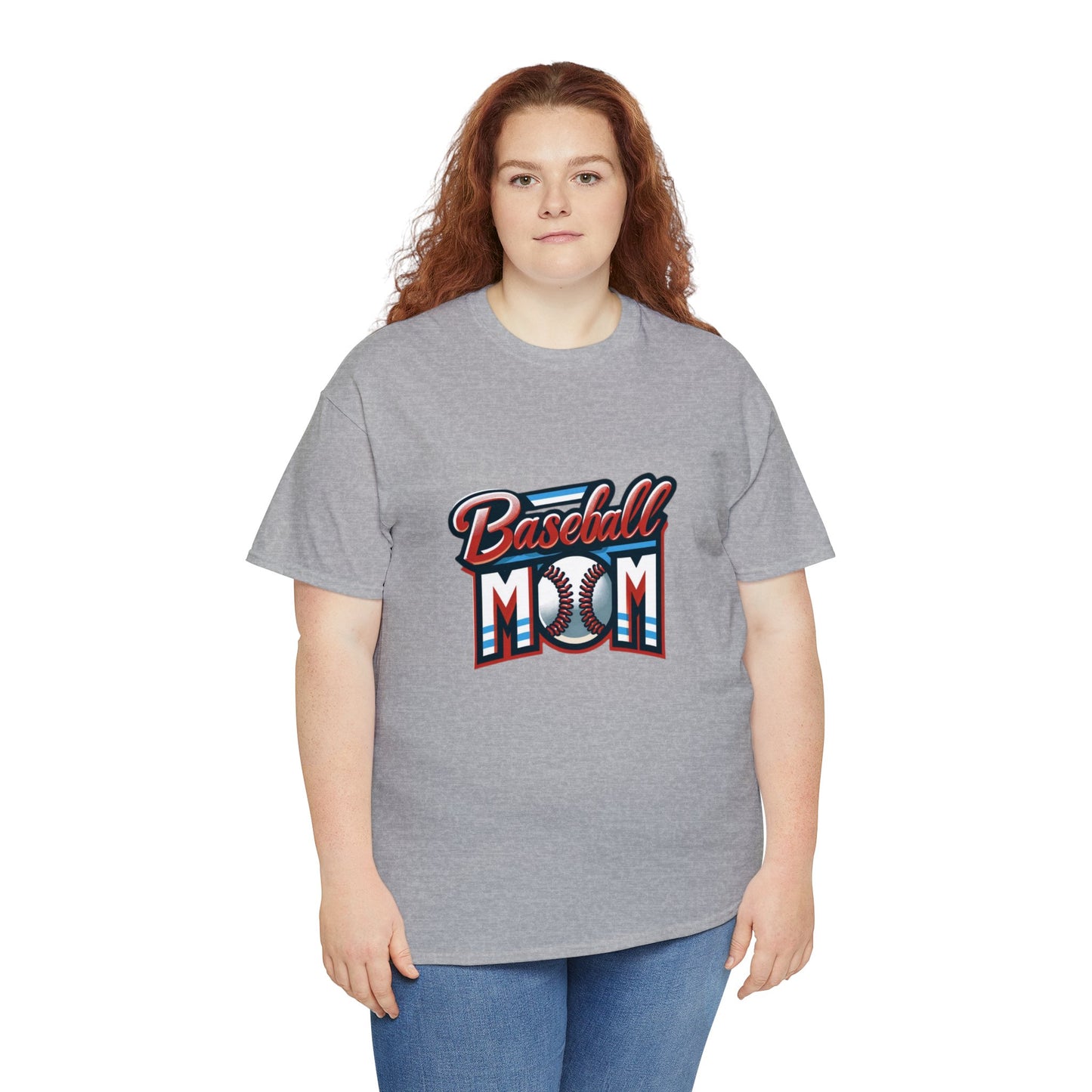 Baseball Mom Game Ball Design Unisex Heavy Cotton Tee