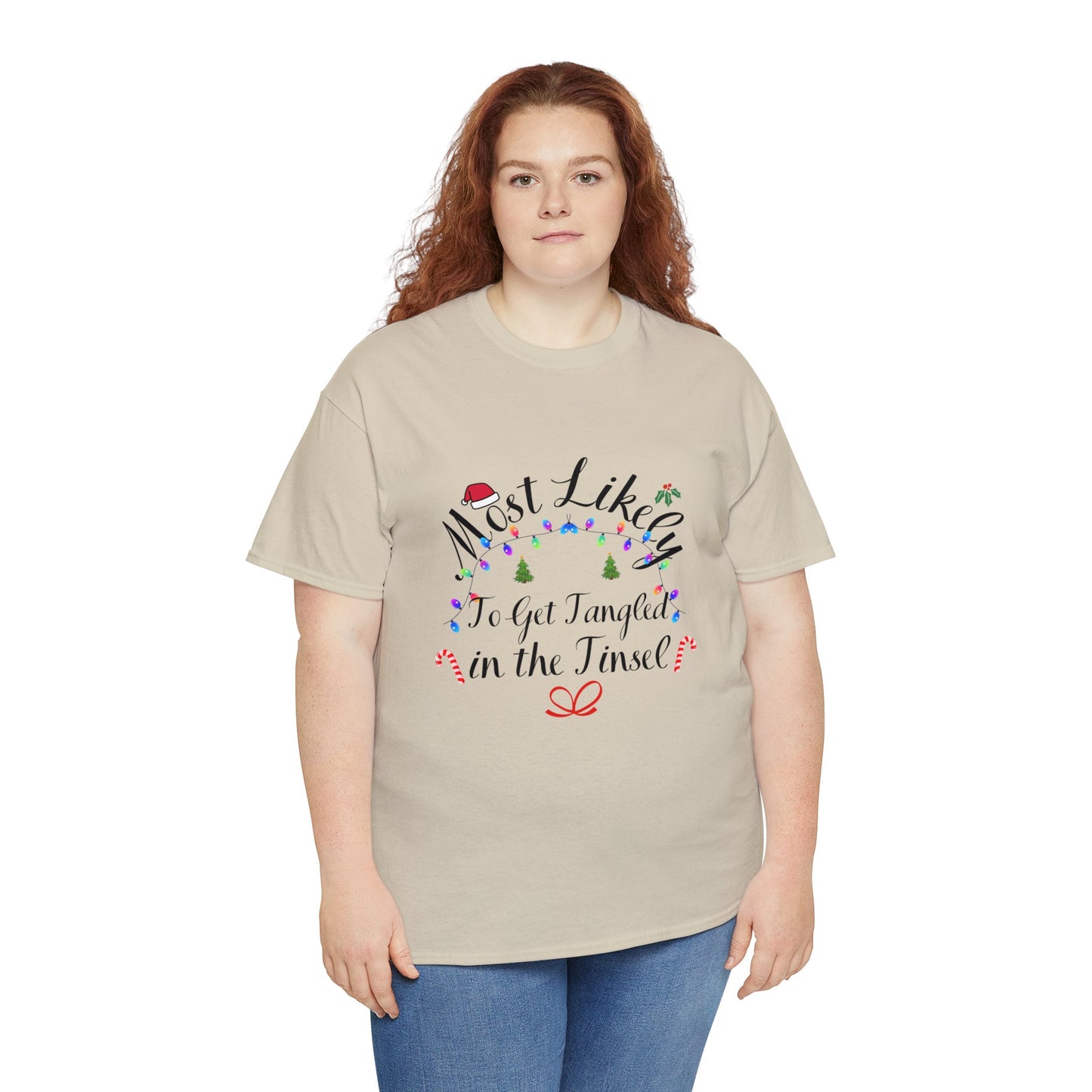 Christmas Ugly Tees Unisex Heavy Cotton Tee in the Tinsel