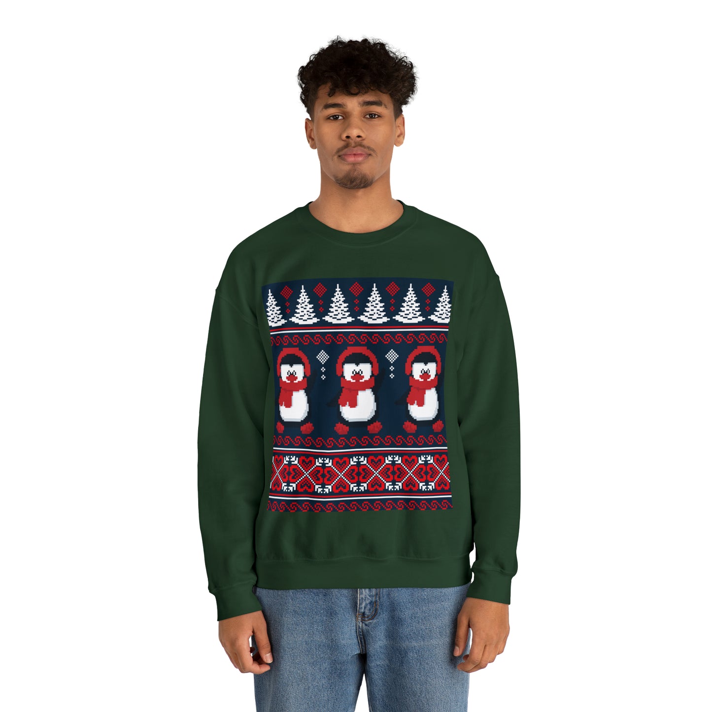 Unisex Heavy Blend™ Crewneck Christmas Ugly Sweatshirt16