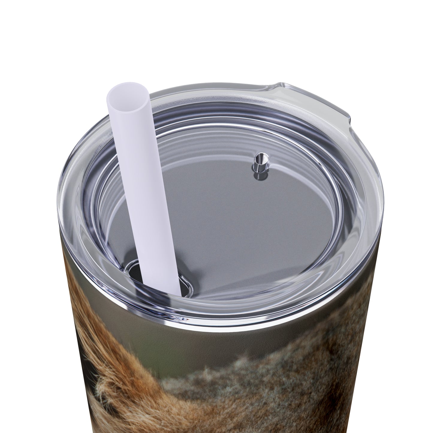 Skinny Tumbler with Straw Male Lion Edition, 20oz