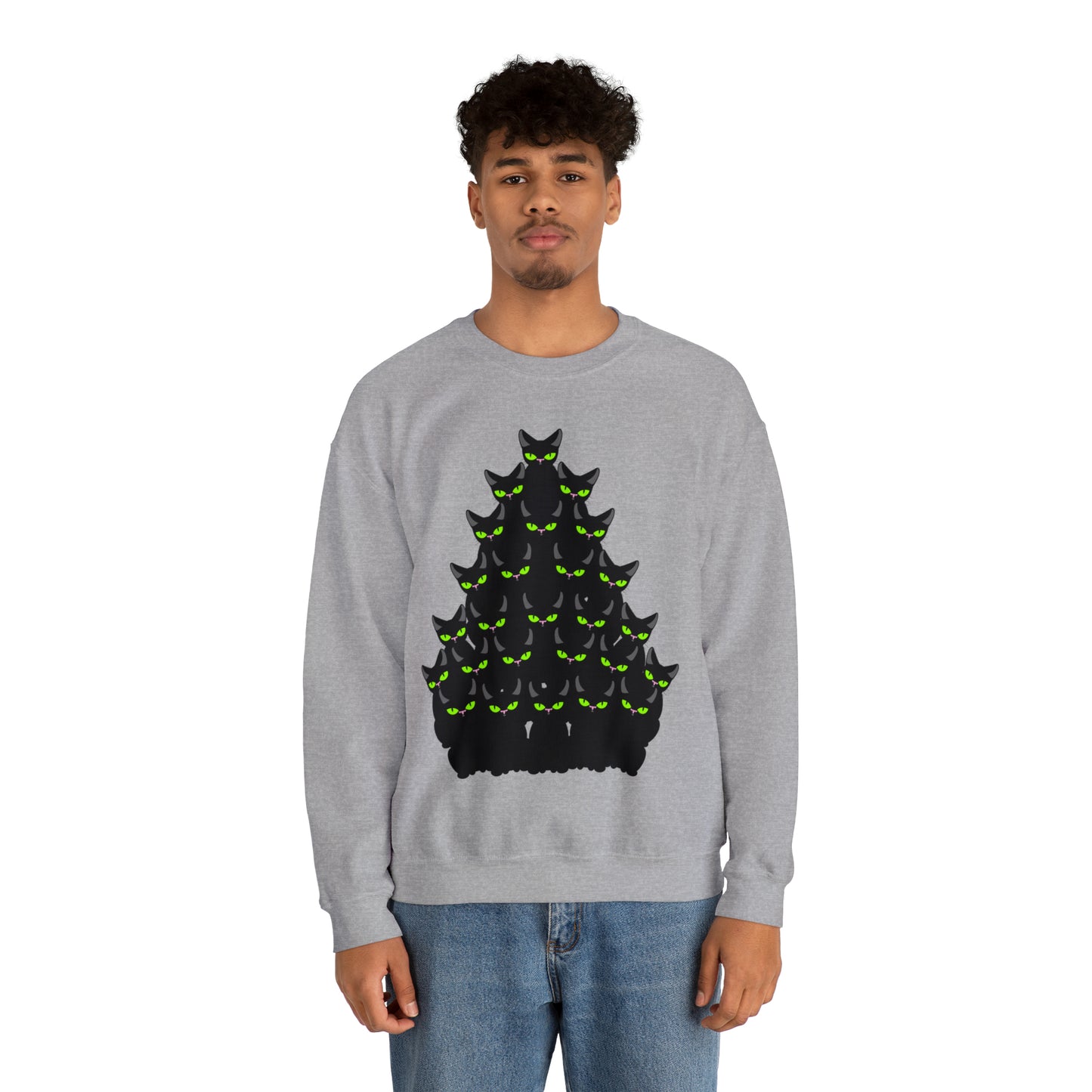 Unisex Heavy Blend™ Crewneck Christmas Ugly Sweatshirt13