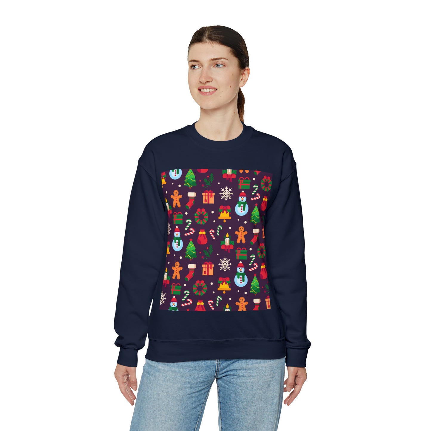 Unisex Heavy Blend™ Crewneck Christmas Ugly Sweatshirt10