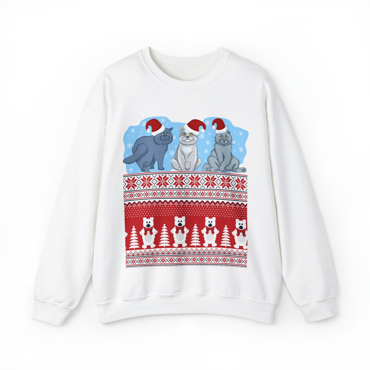 Unisex Heavy Blend™ Crewneck Christmas Ugly Sweatshirt15