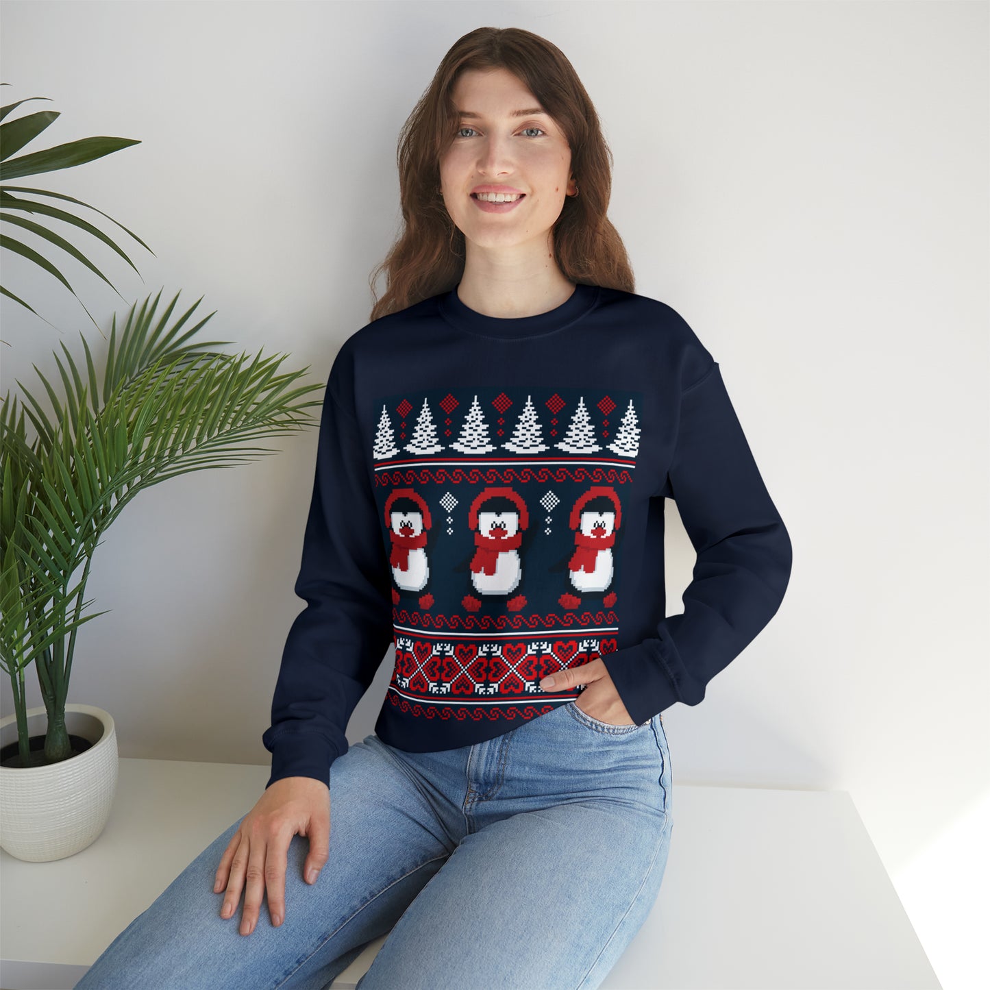 Unisex Heavy Blend™ Crewneck Christmas Ugly Sweatshirt16