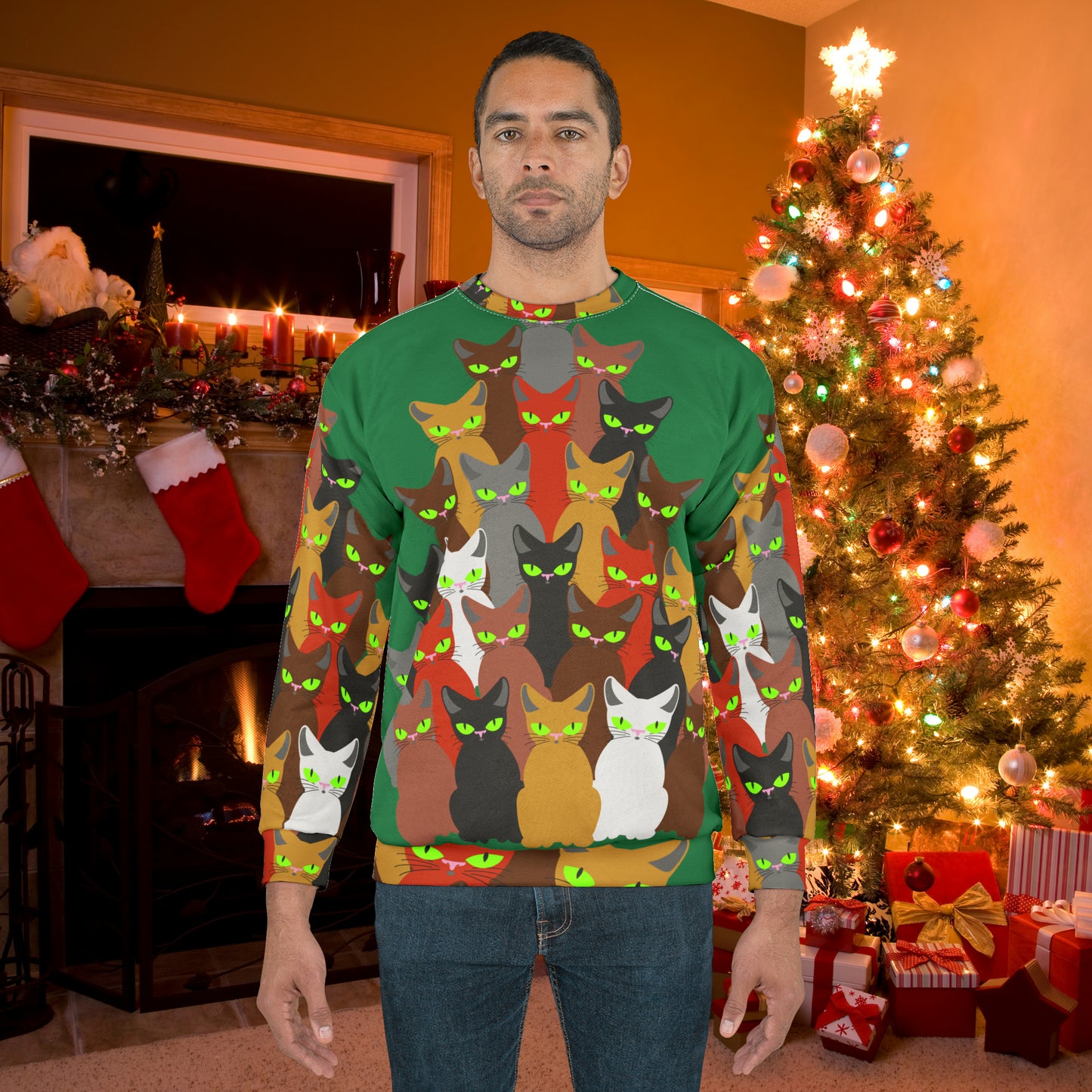 Christmas Ugly Sweater All Over Print Unisex Sweatshirt 4