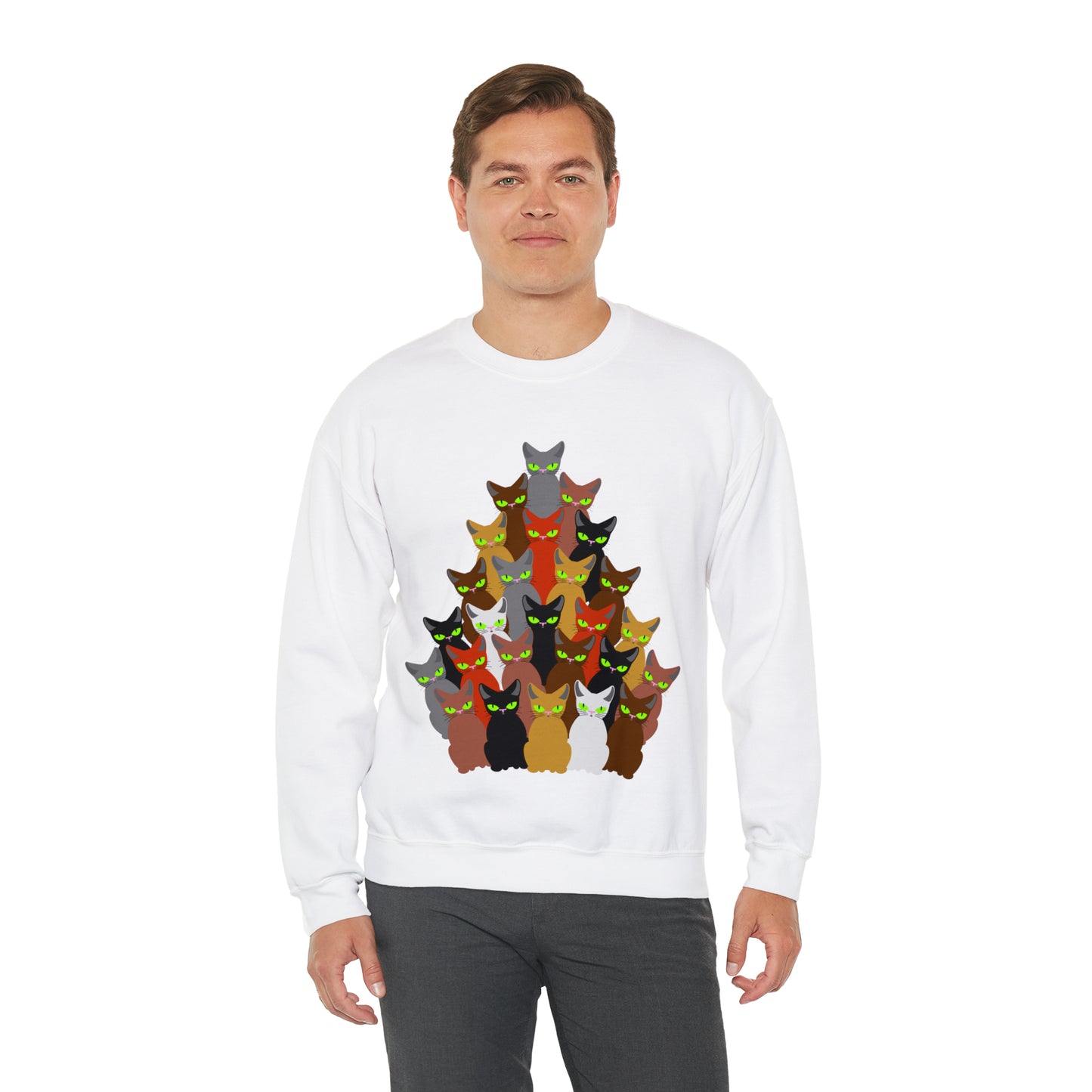 Unisex Heavy Blend™ Crewneck Christmas Ugly Sweatshirt12