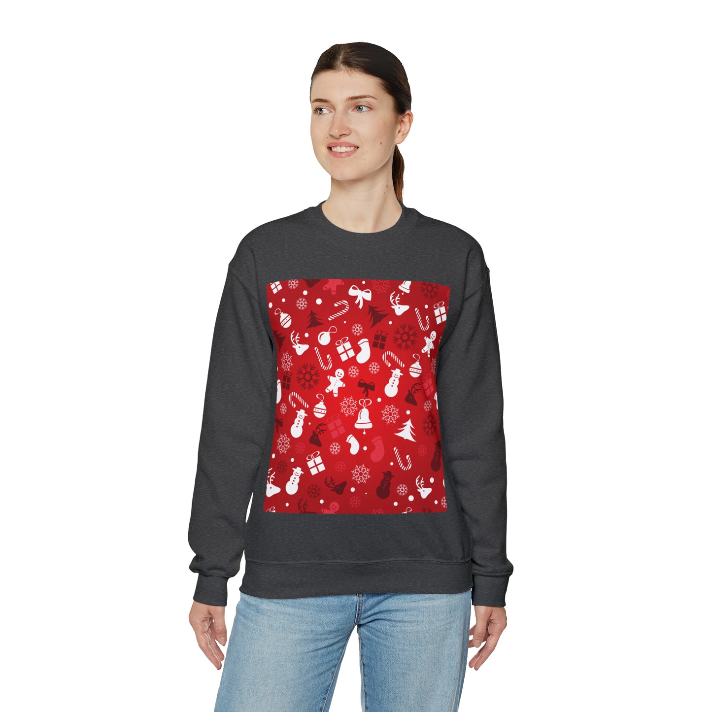 Unisex Heavy Blend™ Crewneck Christmas Ugly Sweatshirt4